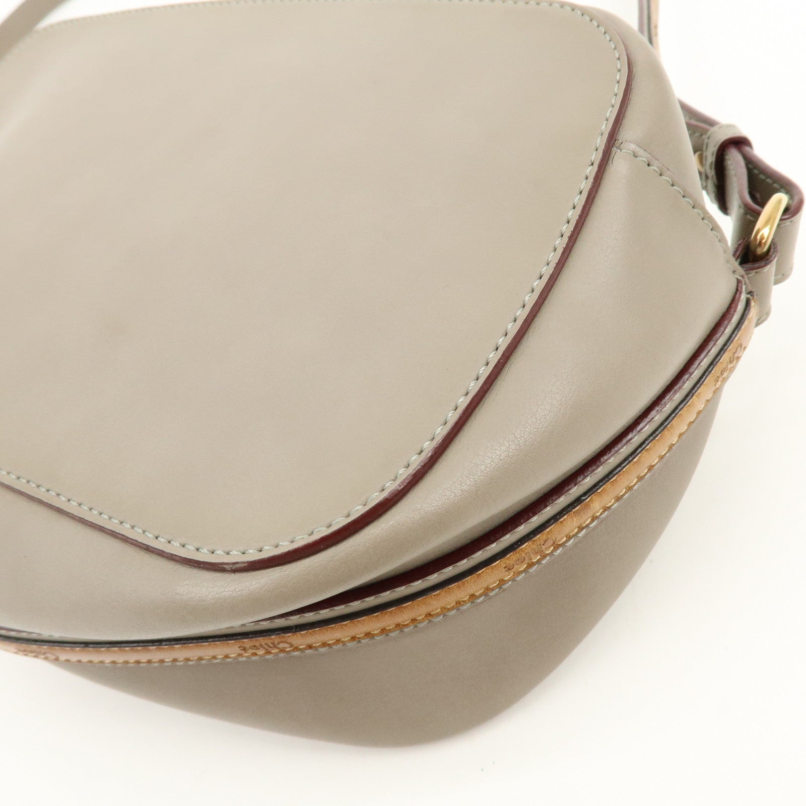 Chloe Sam Leather Shoulder Bag Crossbody Bag Brown Camel