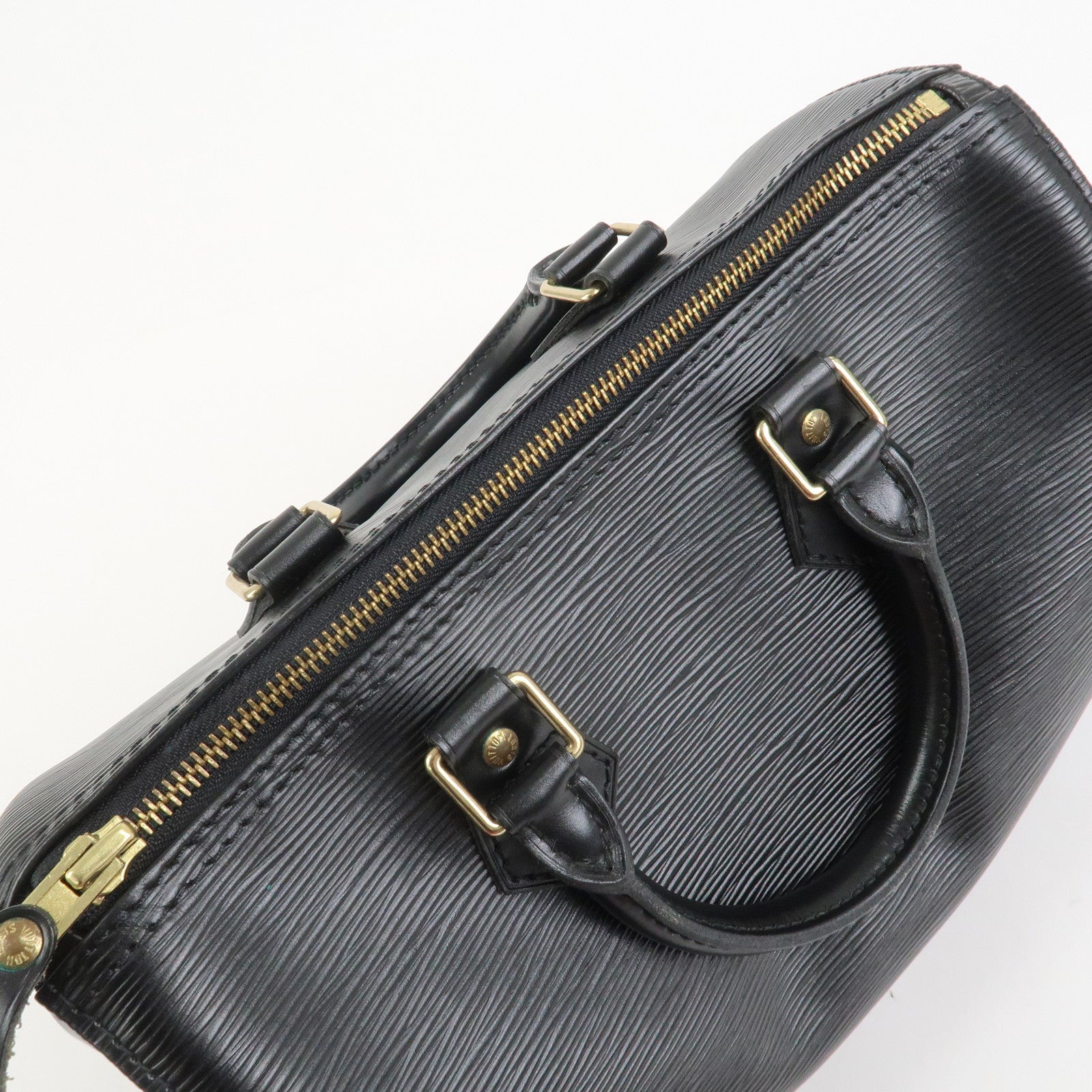 Louis Vuitton Epi Leather Speedy 25 Hand Bag Boston Bag Noir M59032
