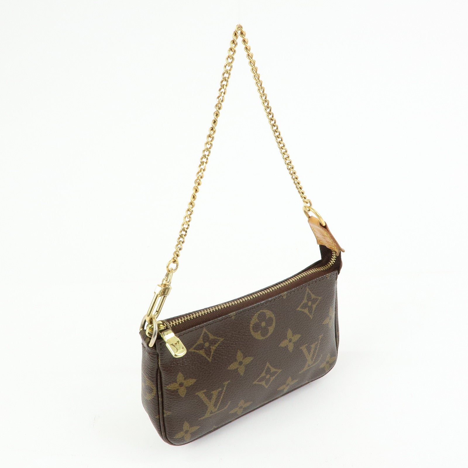 Louis Vuitton Monogram Mini Pochette Accessoires Hand Bag M58009