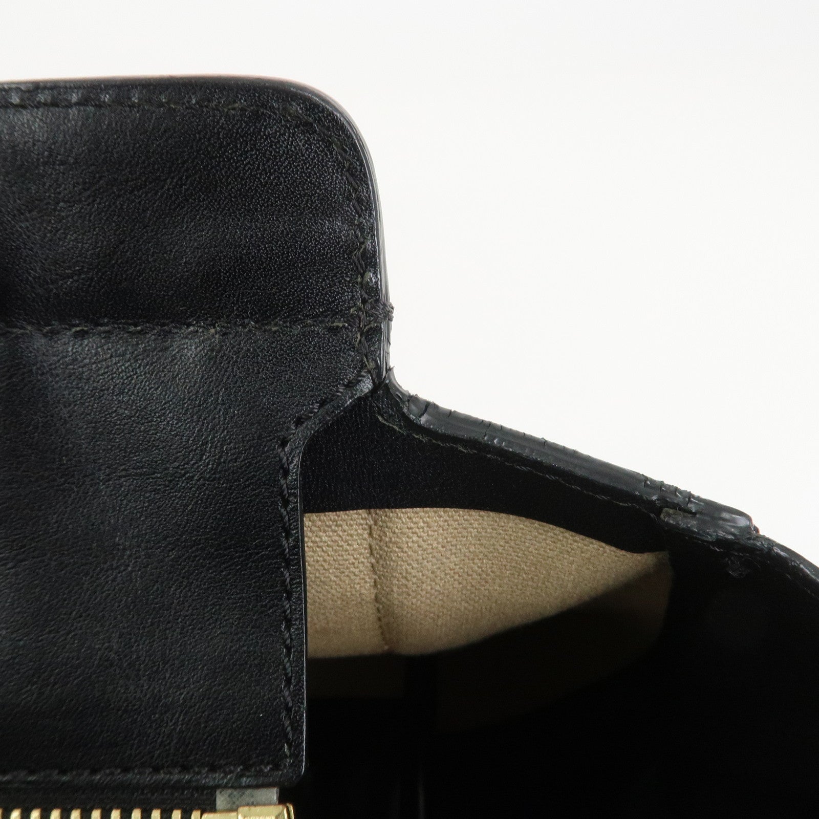 Chloe Alison Unborn Calf Leather Dalmatian Tote Bag Black Ivory