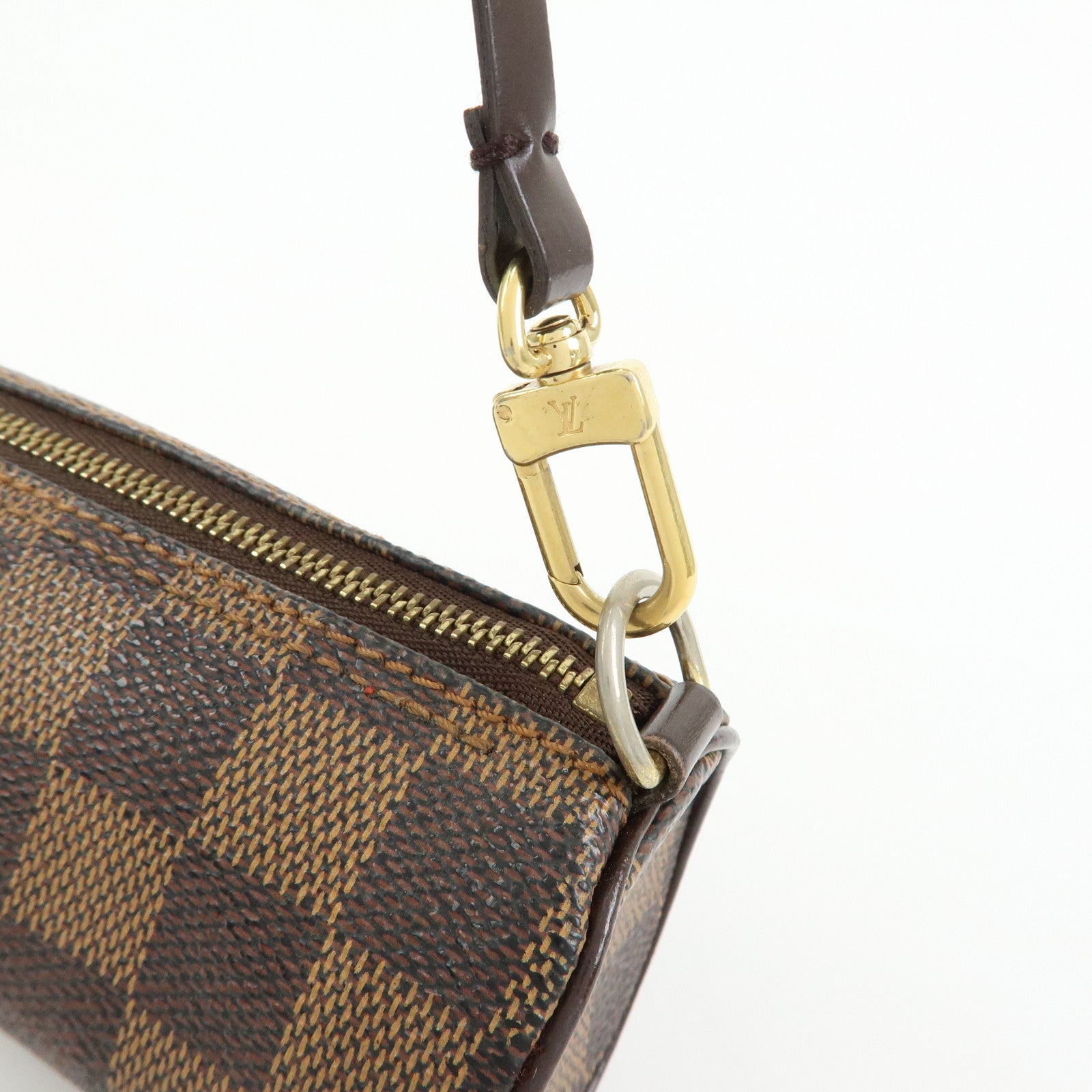 Louis Vuitton Damier Ebene Mini Pouch for Papillon Bag Brown