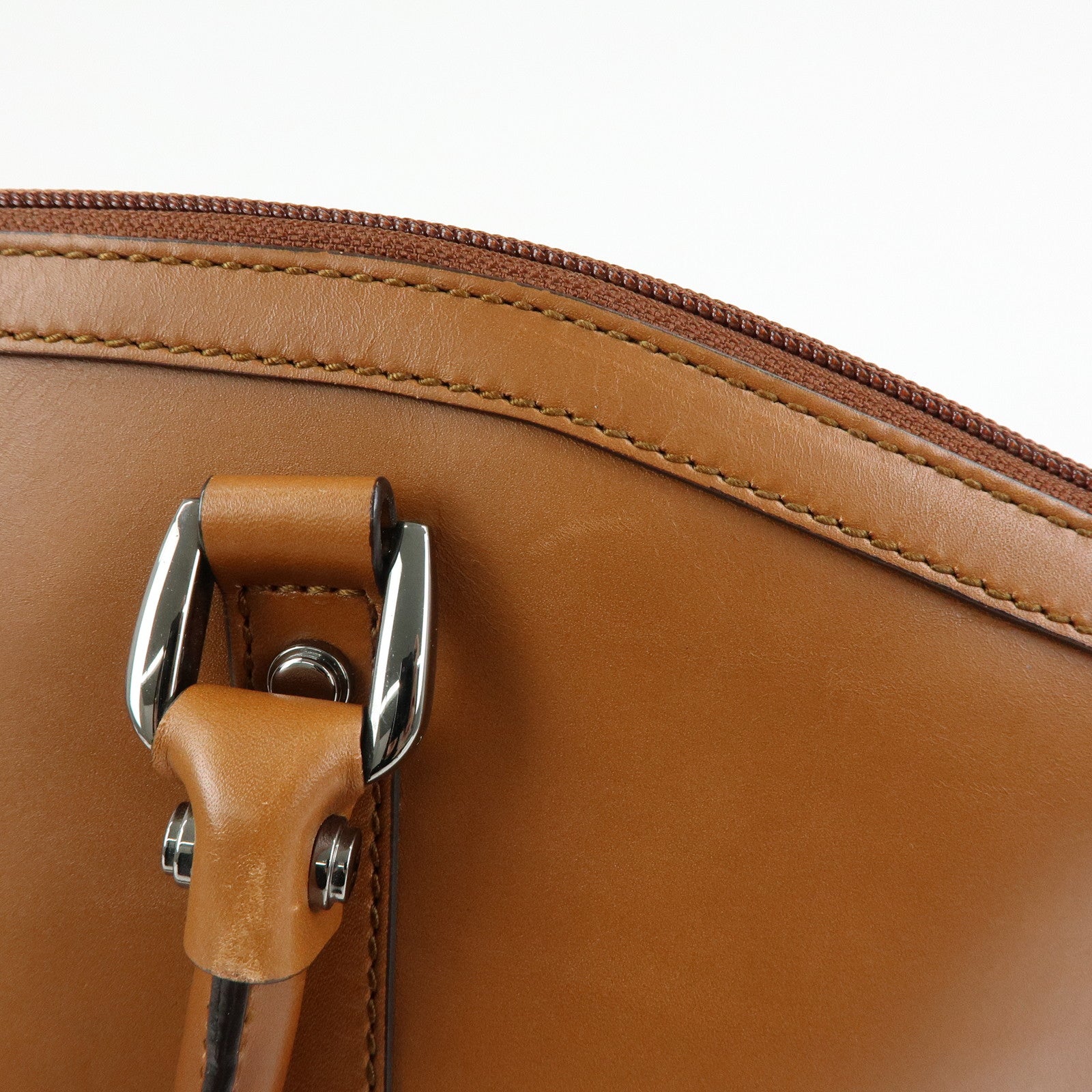 GUCCI Interlocking G Leather 2Way Hand Shoulder Bag Brown 341503
