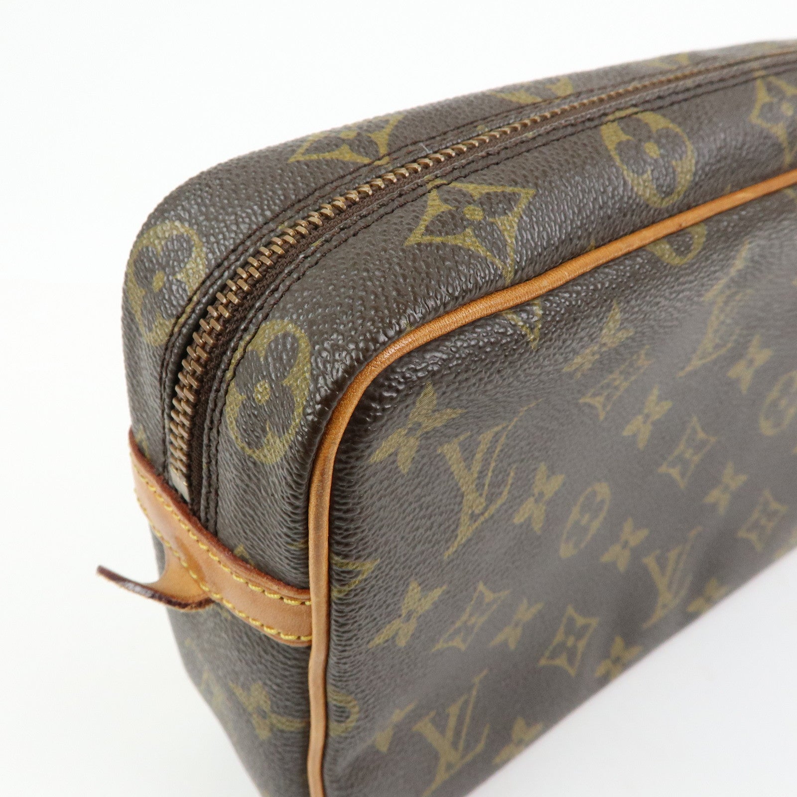Louis Vuitton Monogram Compiegne 23 Pouch Clutch Bag Brown M51847