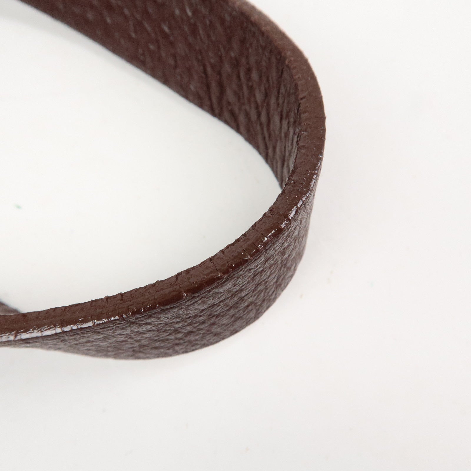 HERMES Amedaba PM Diago Leather Tote Bag Hand Bag Brown