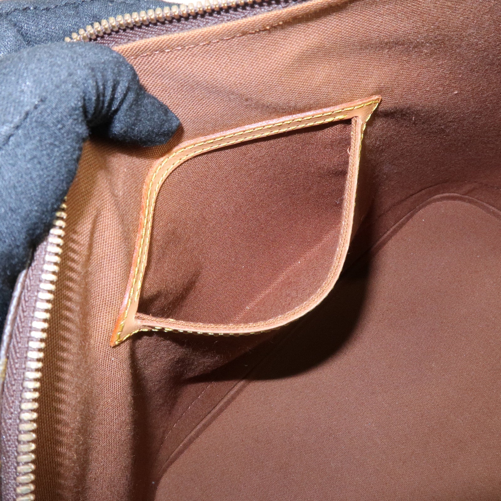 Louis Vuitton Monogram Alma Hand Bag Brown M51130