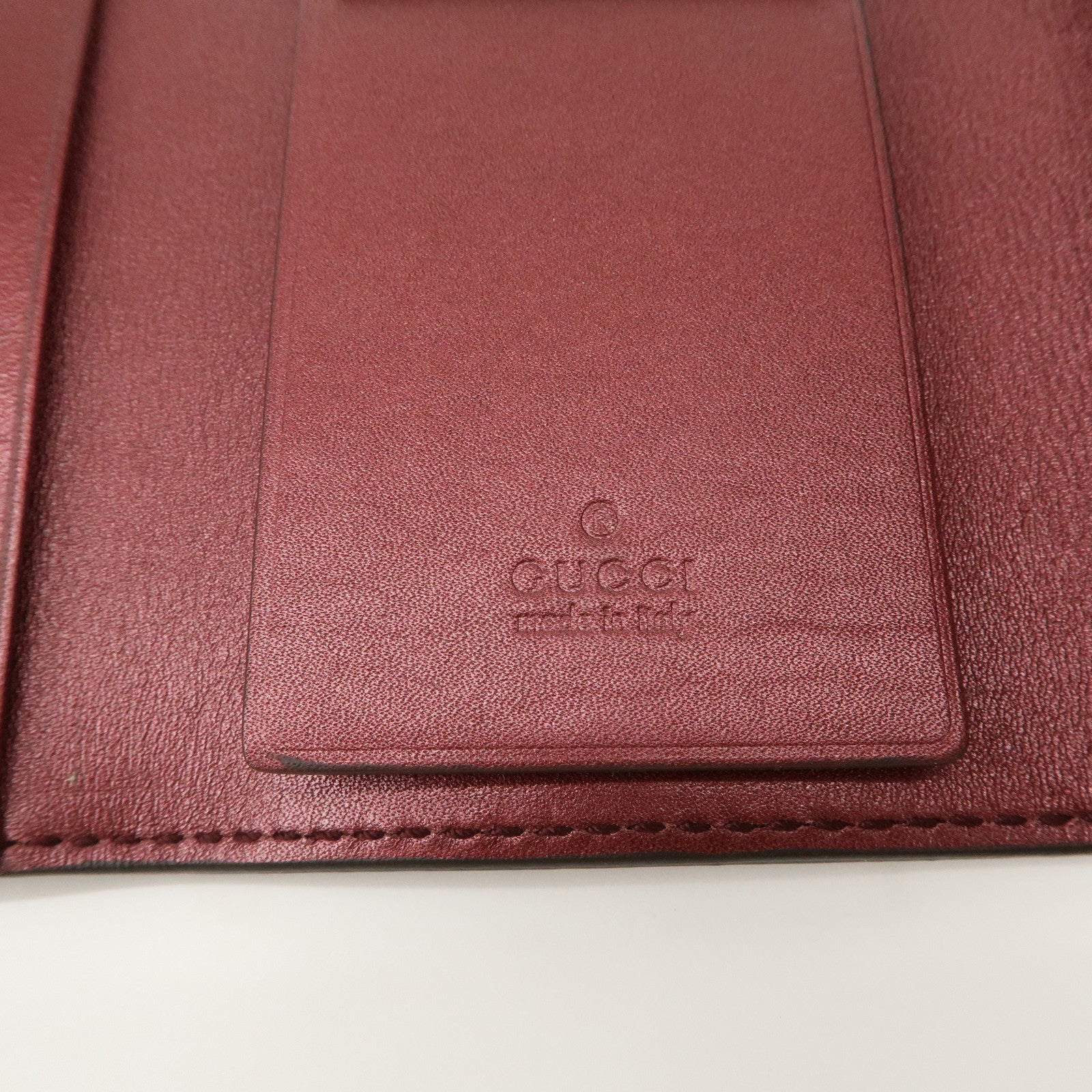 GUCCI Lovely Heart Guccissima Leather 6 Rings Key Case Brown 257217