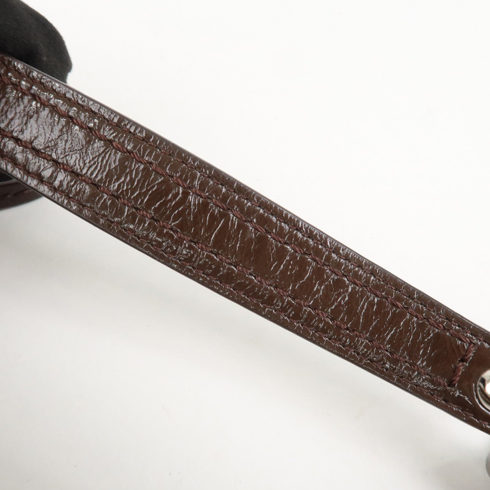 COACH Leather Satin Shoulder Bag Beige Brown F15250