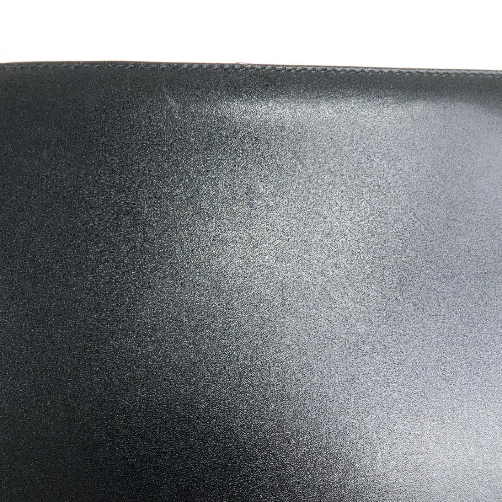 Ferragamo Gancini Leather 2Way Bag Clutch Bag Shoulder Bag Black