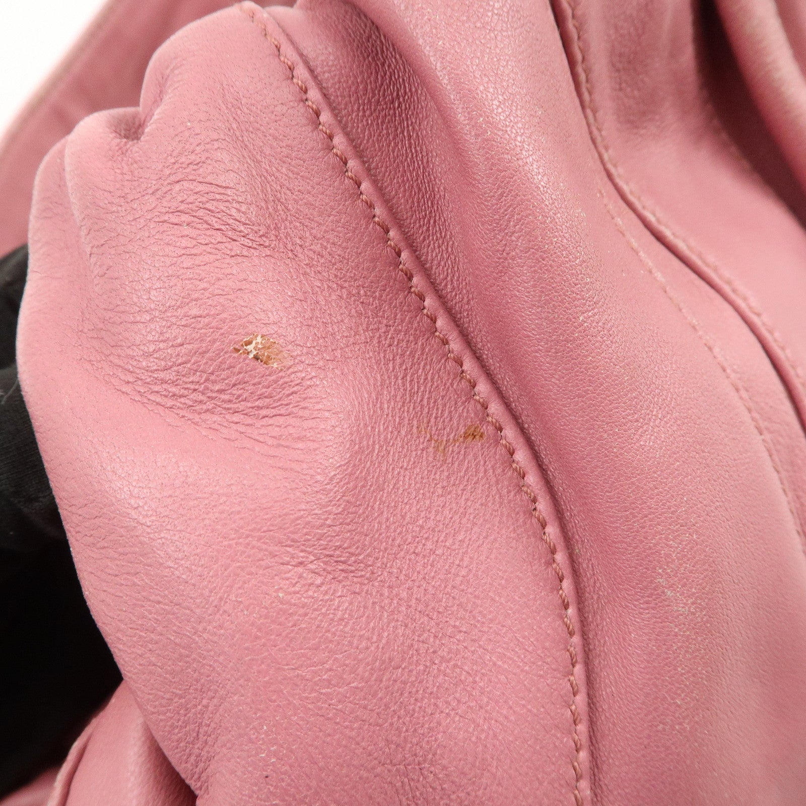 PRADA Leather 2Way Bag Hand Bag Shoulder Bag Pink BN1682