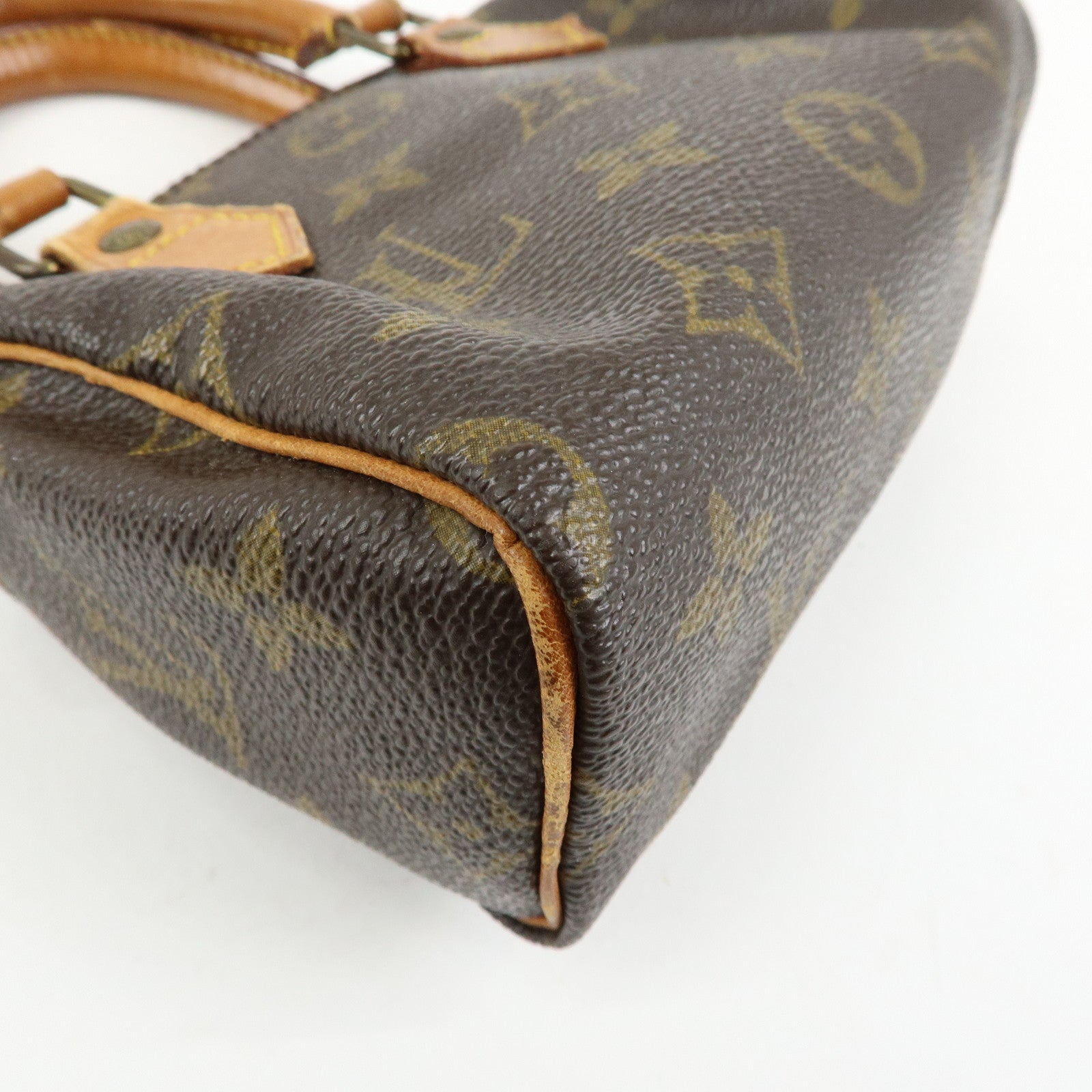 Louis Vuitton Monogram Mini Speedy Hand Bag Brown M41534