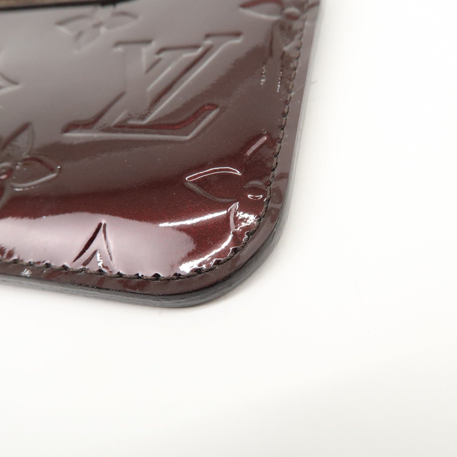 Louis Vuitton Vernis Pochette Cles NM Coin Case Amarante M93557