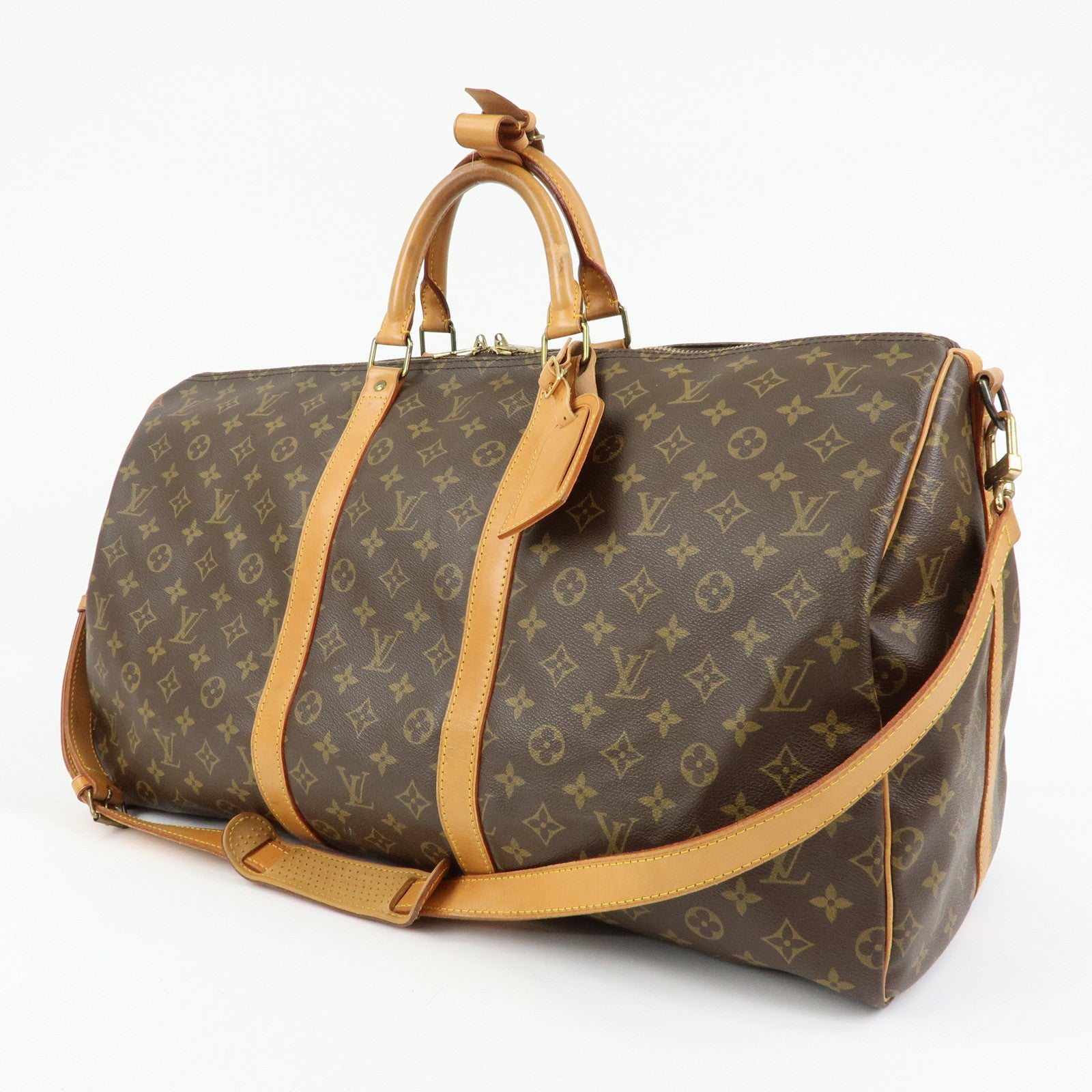 Louis Vuitton Monogram Keep All Bandouliere 55 Boston Bag M41414