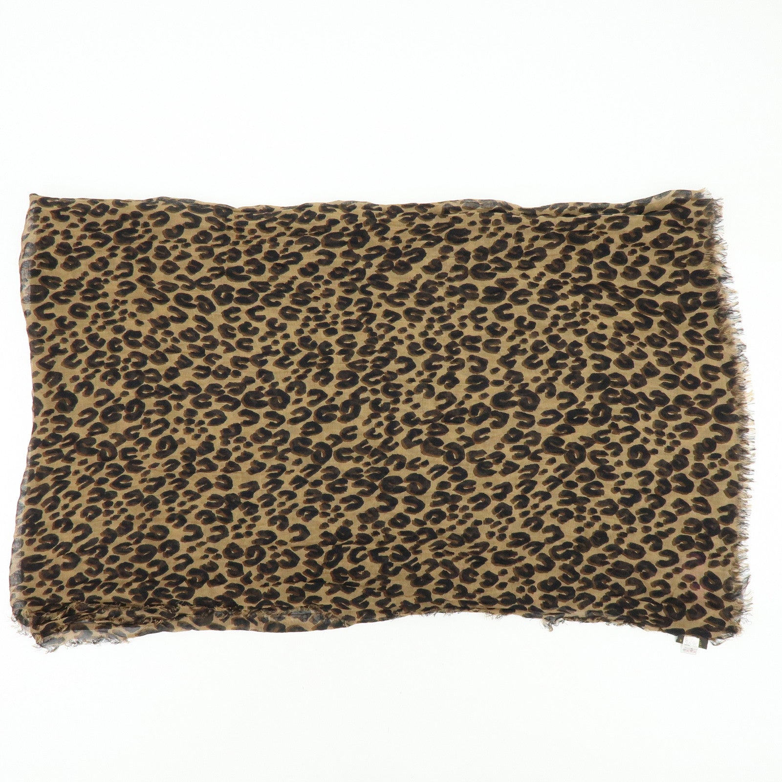 Louis Vuitton Etole Cashmere Silk Scarf Leopard Brown M72215