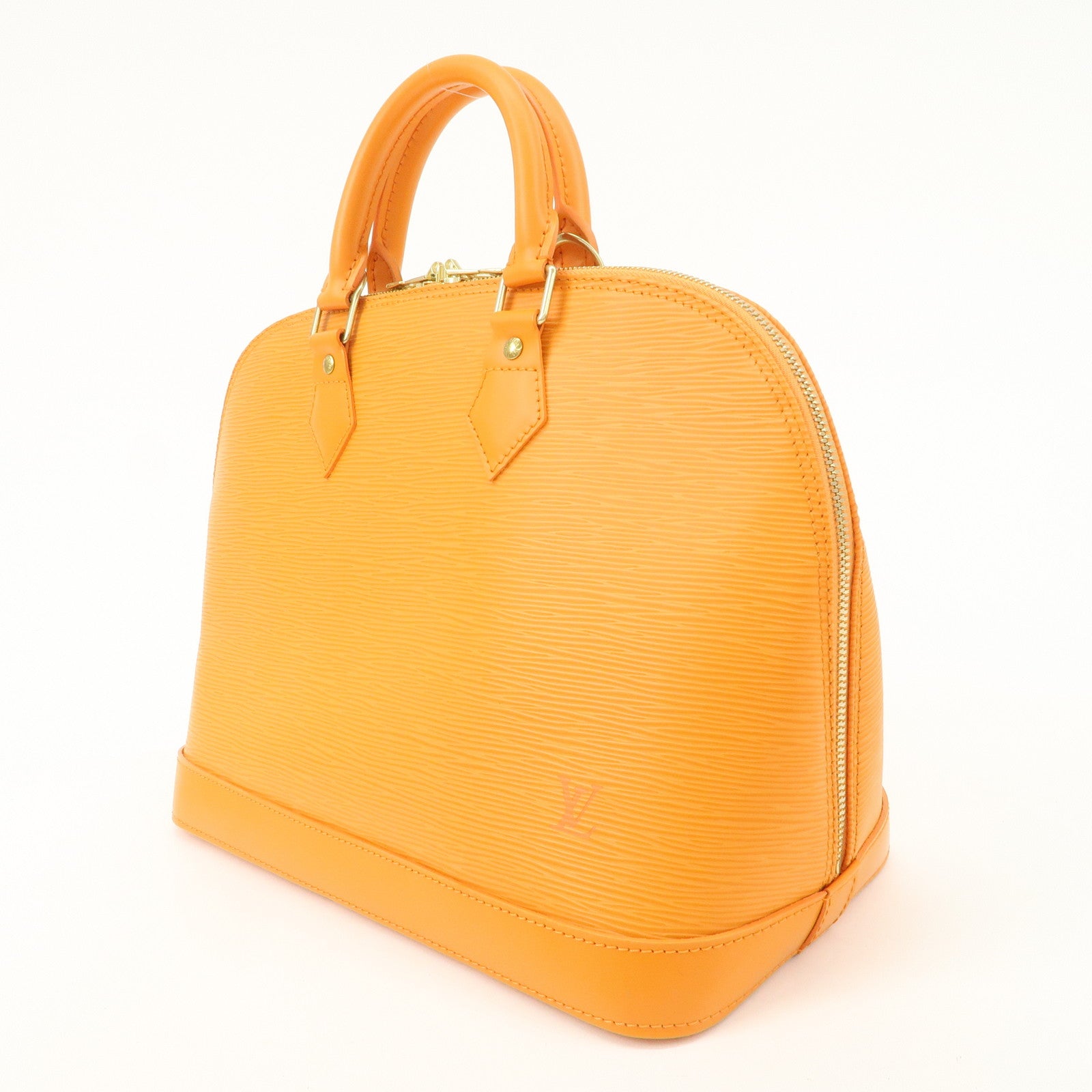 Louis Vuitton Epi Alma Hand Bag Mandarin Orange M5124H