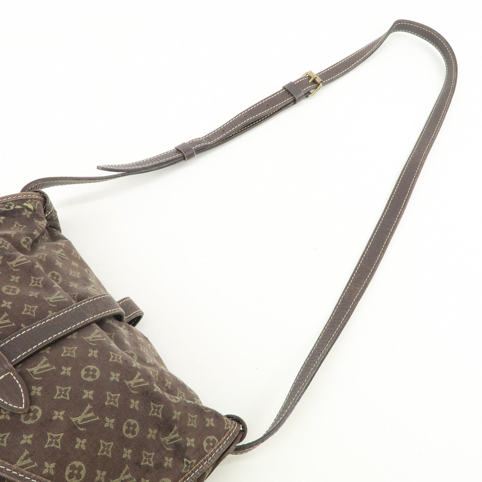 Louis Vuitton Monogram Mini Lin Saumur 30 Shoulder Bag Ebene M95227