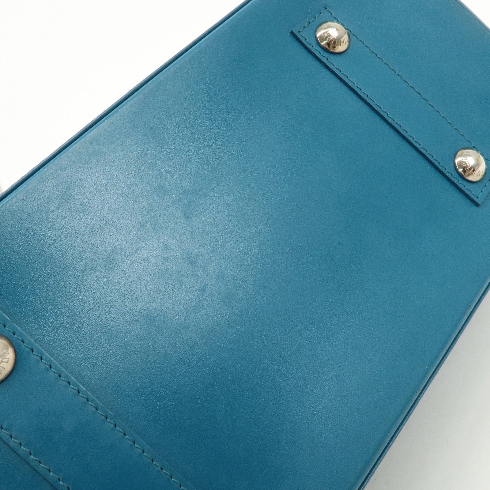 Louis Vuitton Epi Alma PM Hand Bag Cyan Blue M40624