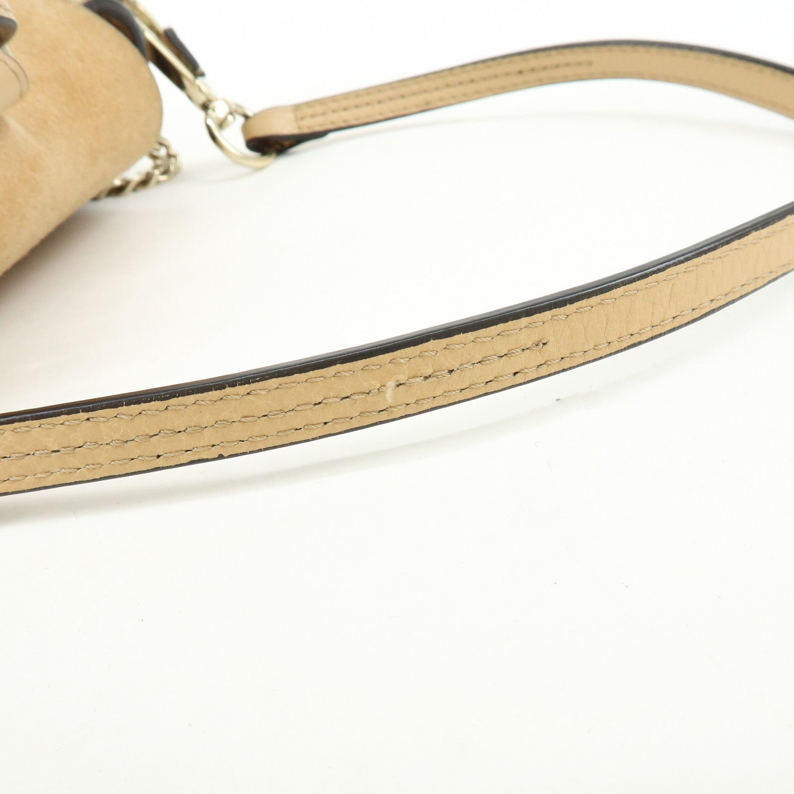 Chloe Faye Suede Leather 2Way Bag Backpack Hand Bag Beige