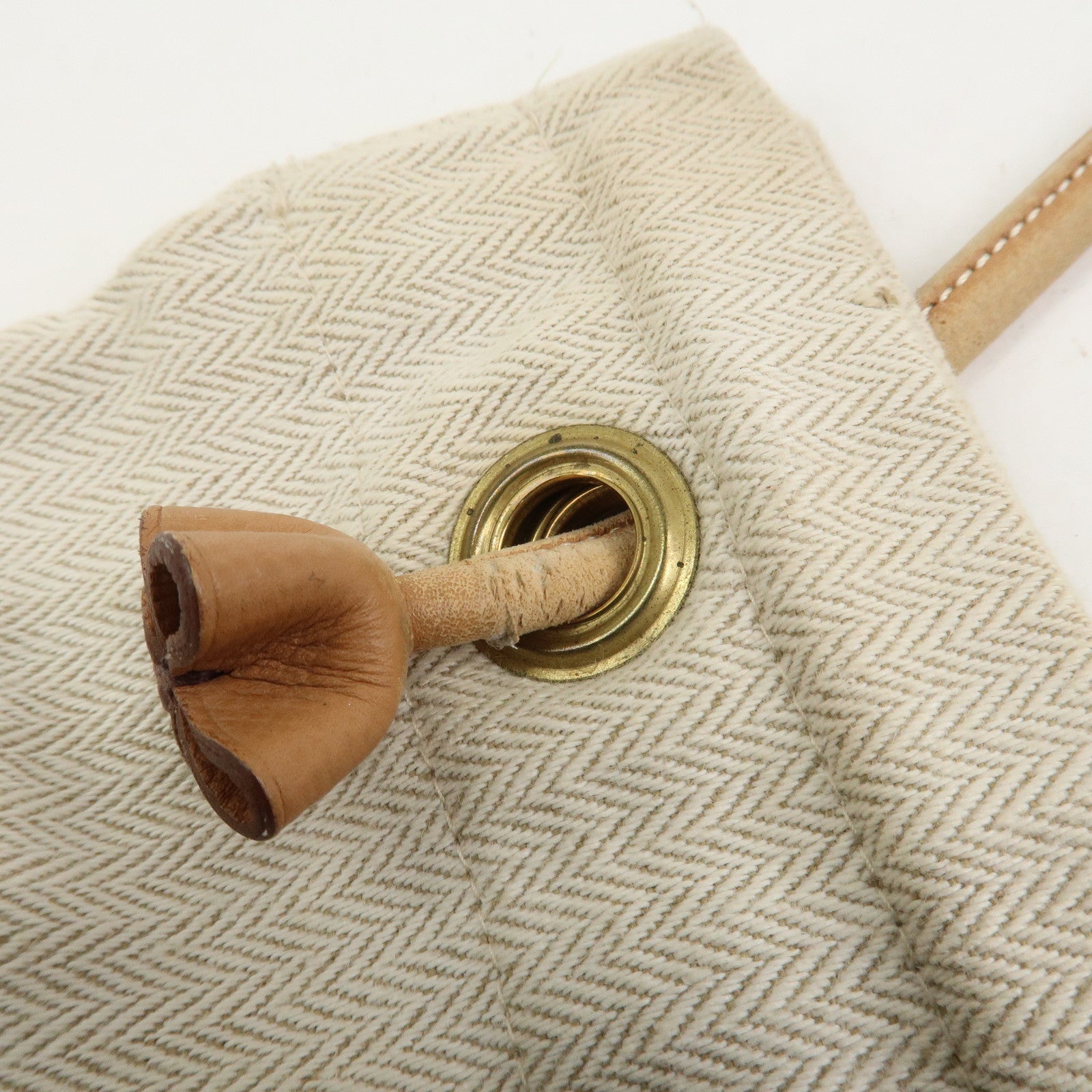 HERMES Aline GM Canvas Shoulder Bag Hand bag Natural