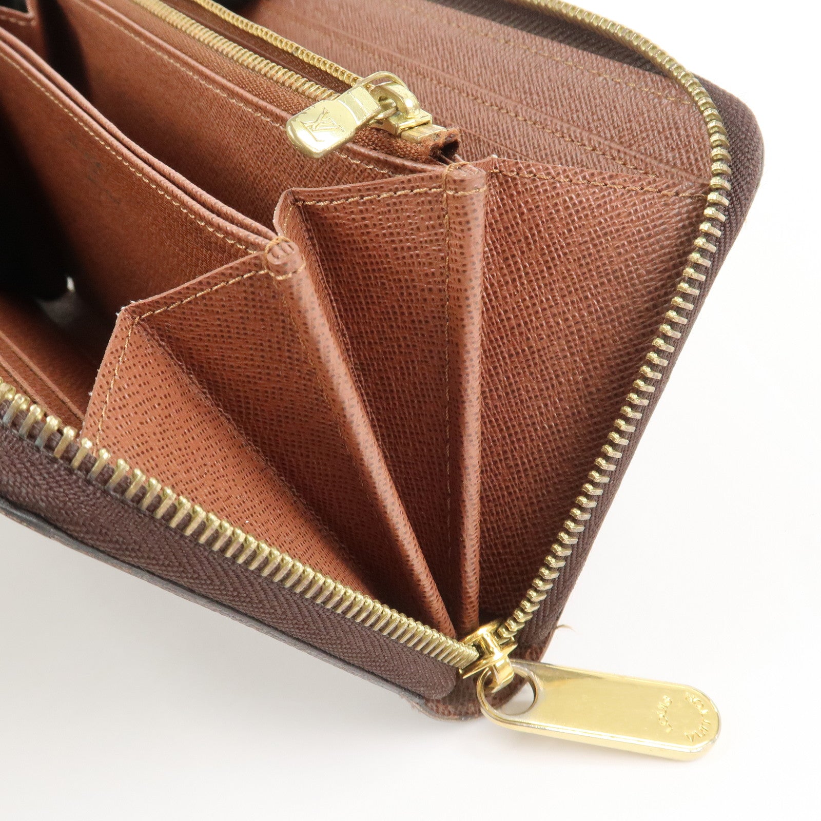Louis Vuitton Monogram Canvas Zippy Long Wallet Brown M60017
