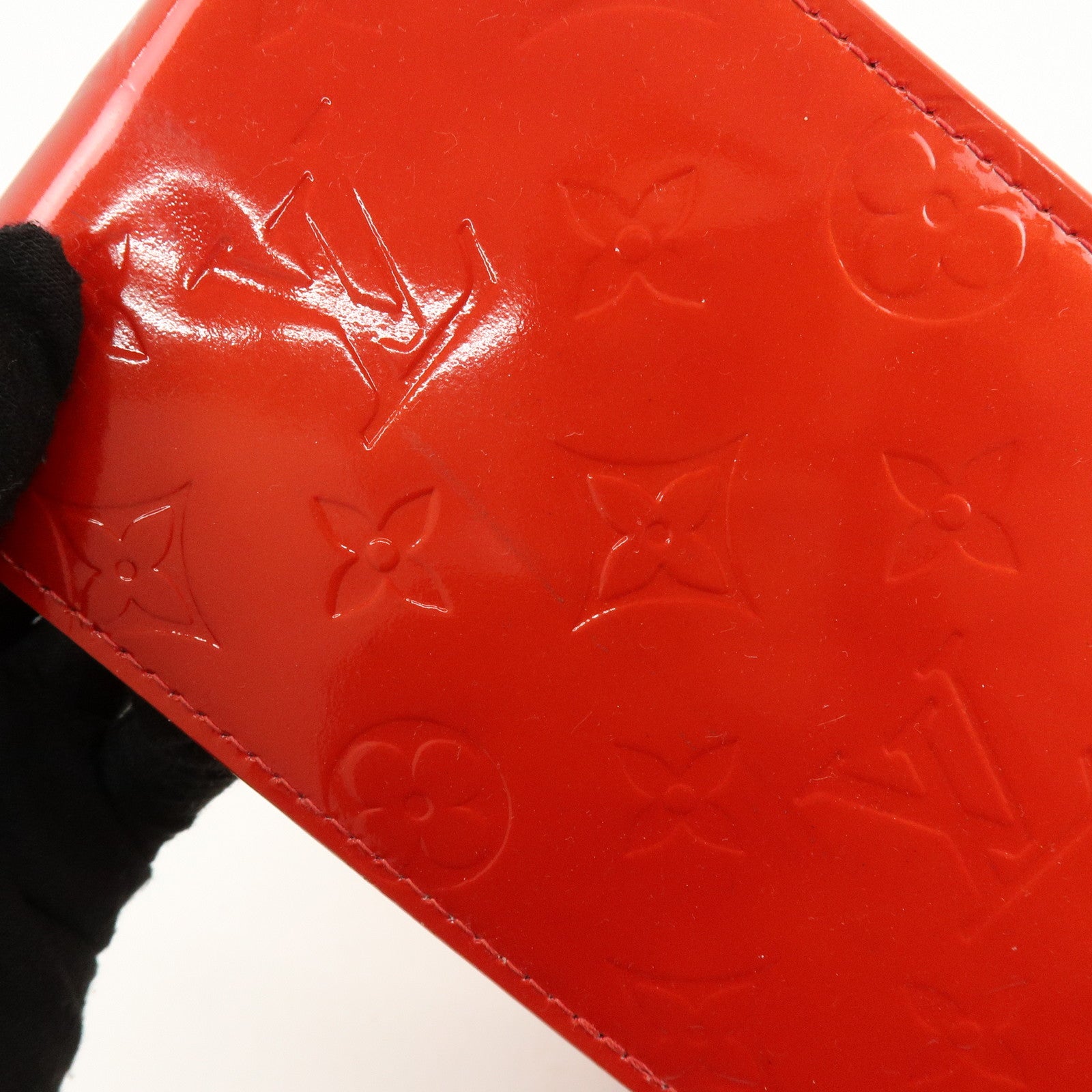 Louis Vuitton Monogram Vernis Lead PM Hand Bag Pomme d'Amour M91990