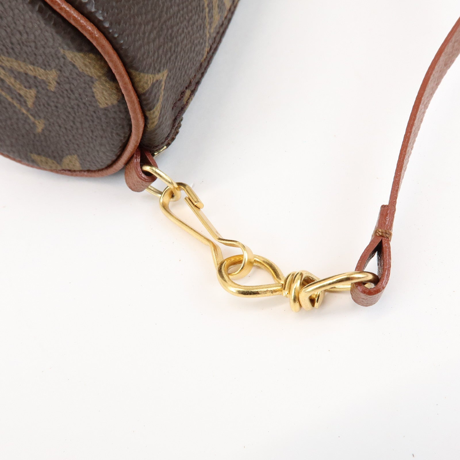 Louis Vuitton Monogram Mini Pouch for Papillon Bag Old Style Brown