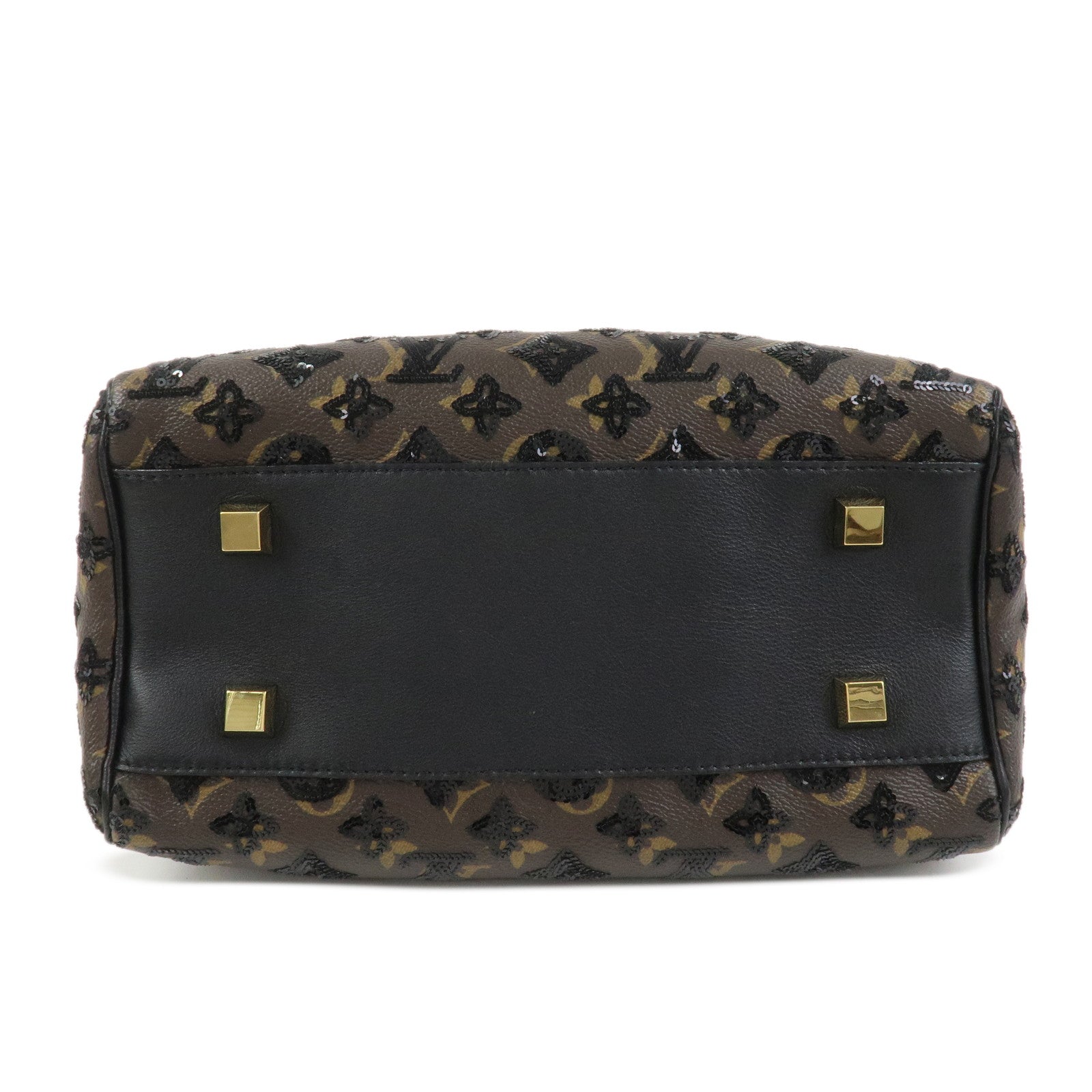 Louis Vuitton Monogram Eclipse Speedy 30 Boston Bag Noir M40243