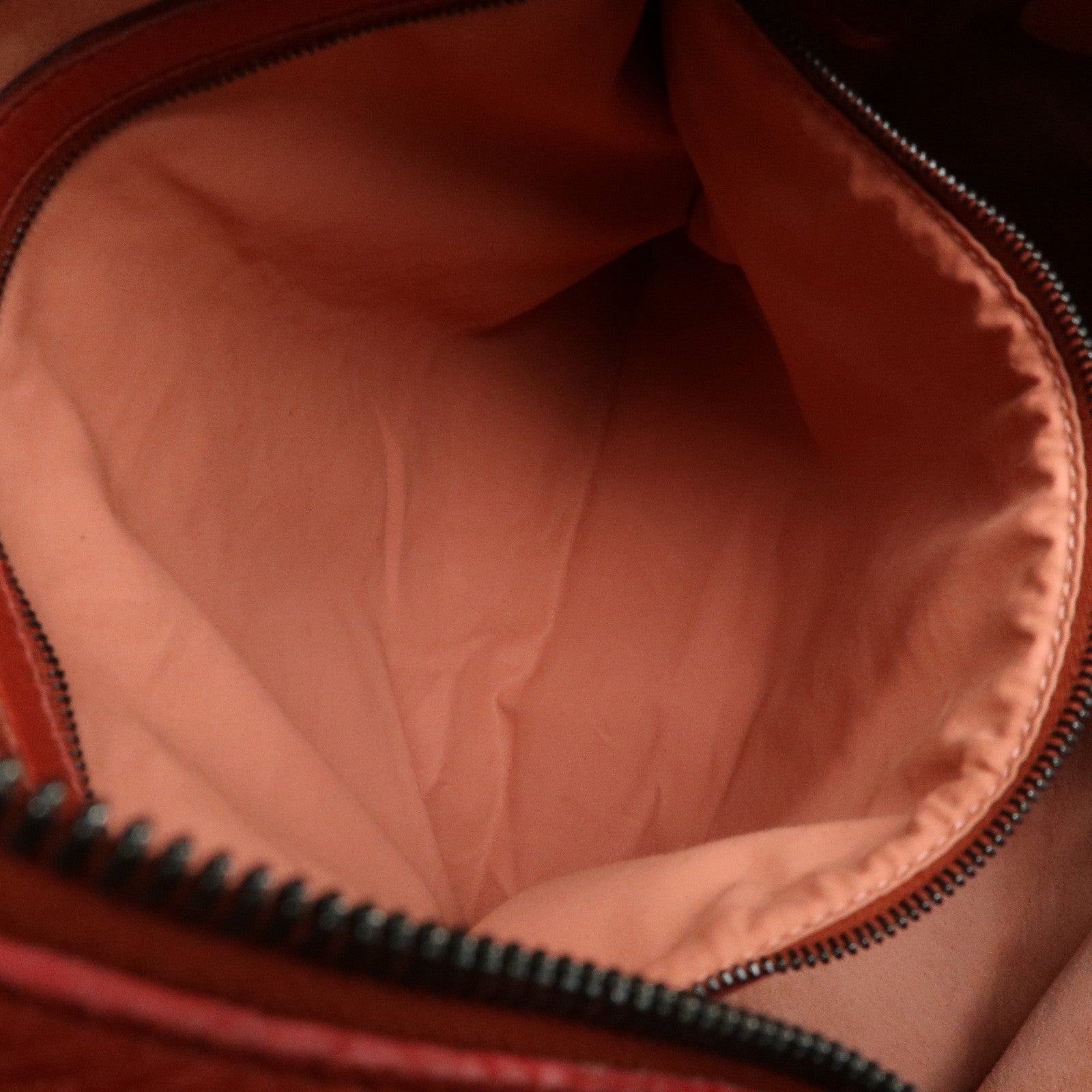 BOTTEGA VENETA Intrecciato Leather Shoulder Bag Red Brown 179331