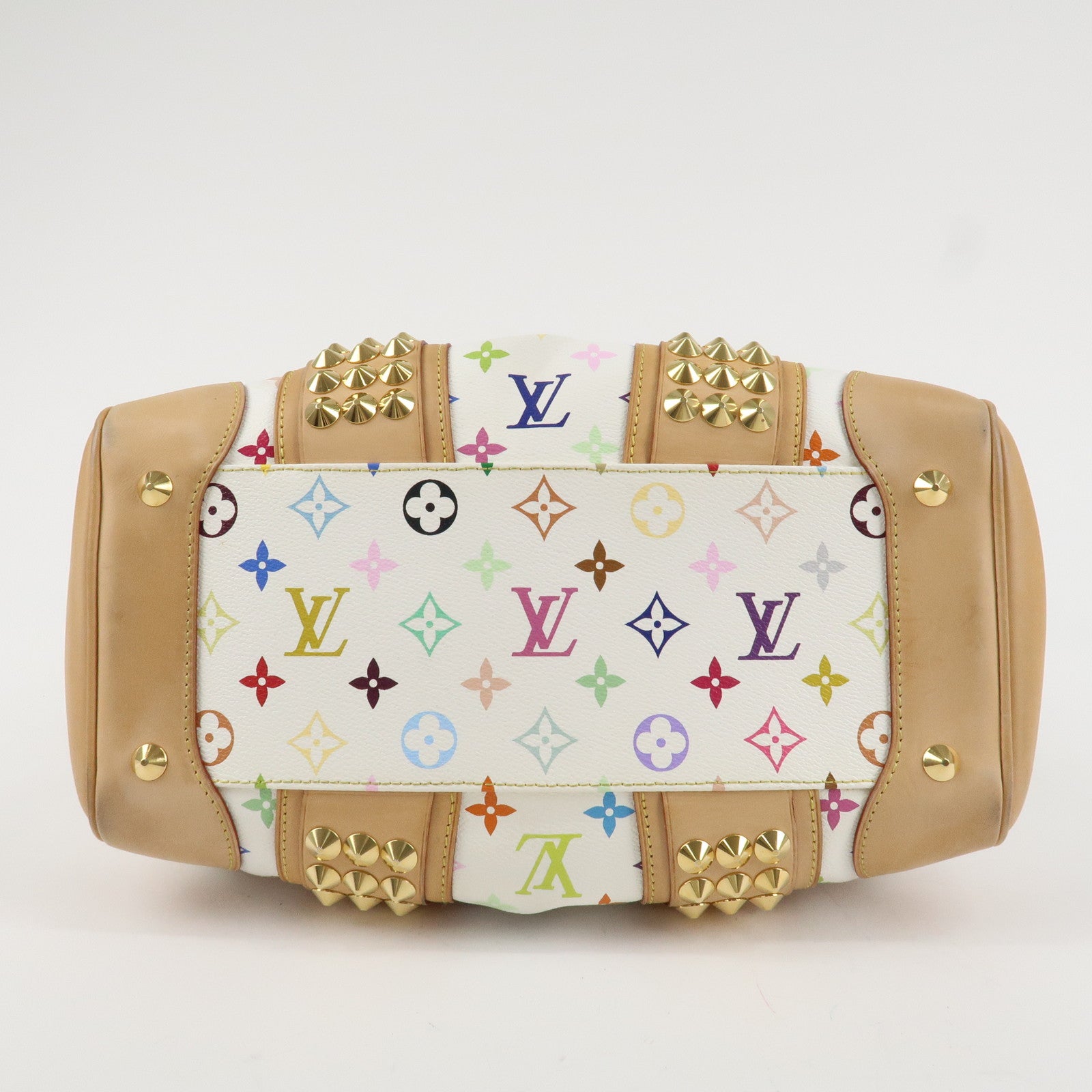 Louis Vuitton Monogram Multicolor Courtney MM 2Way Bag Blanc M45641 Used