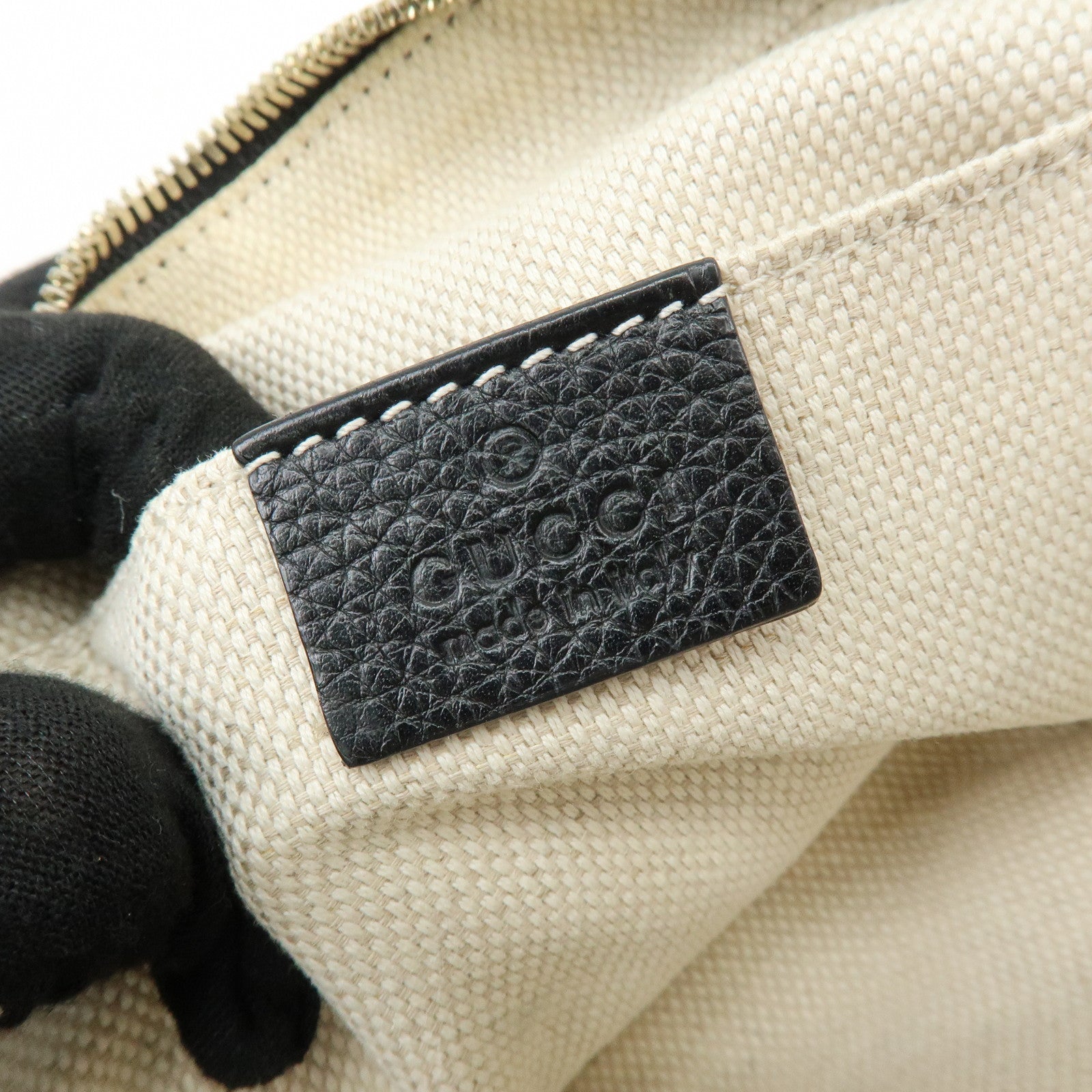 GUCCI SOHO Leather Small Disco Bag Shoulder Bag Black 308364