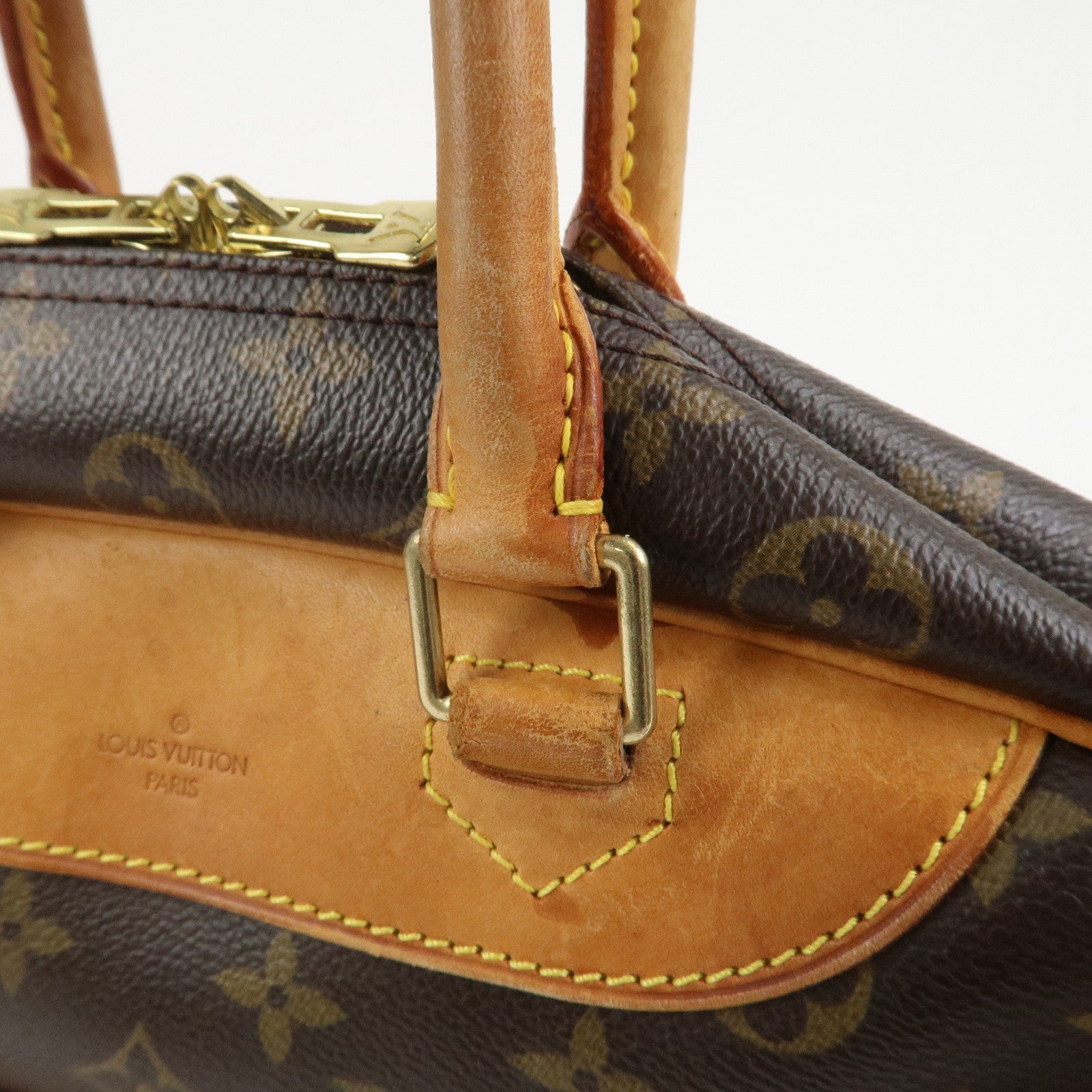 Louis Vuitton Monogram Canvas Deauville Hand Bag Brown M47270