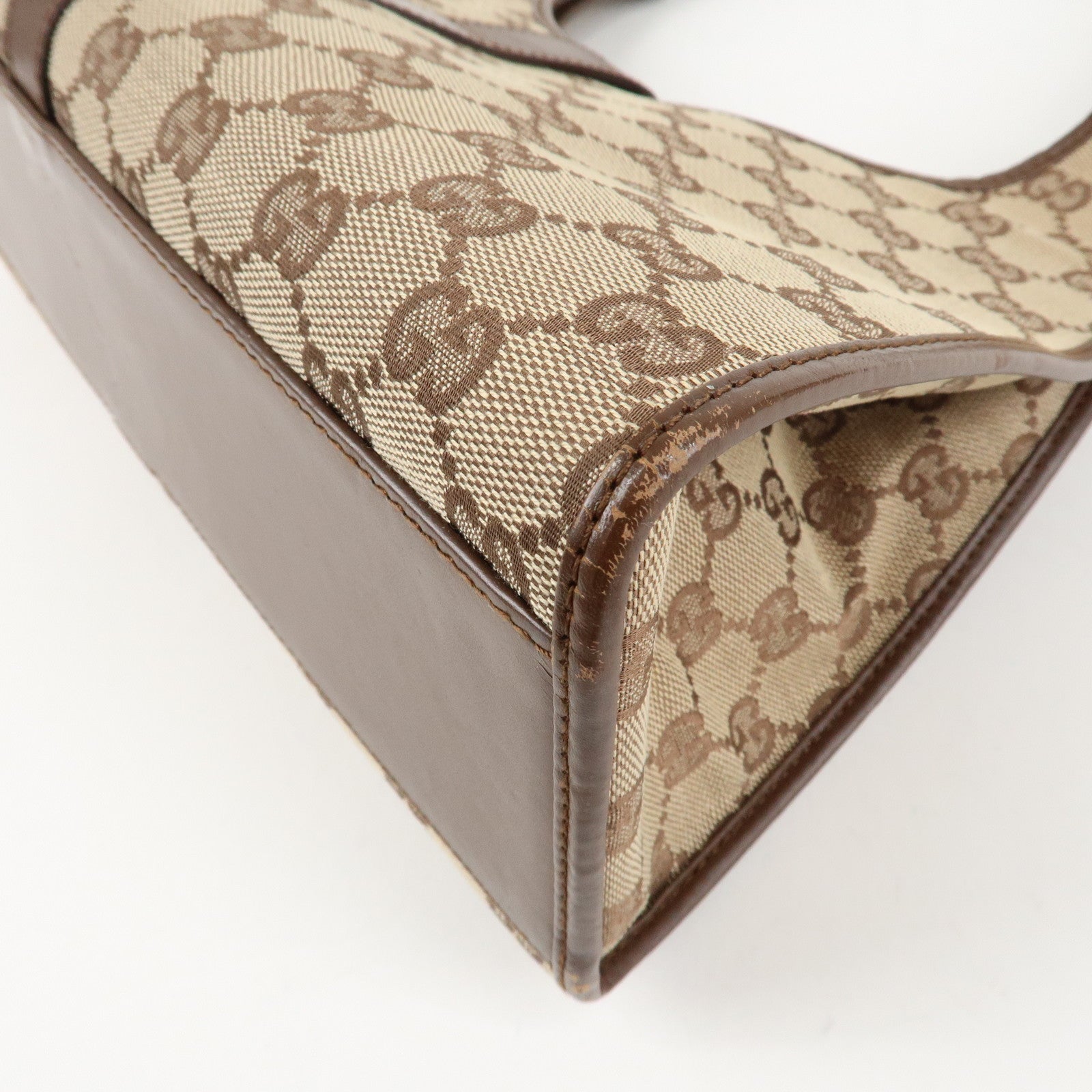 GUCCI Jackie Leather Shoulder Bag Hand Bag Black 002.1067 Used