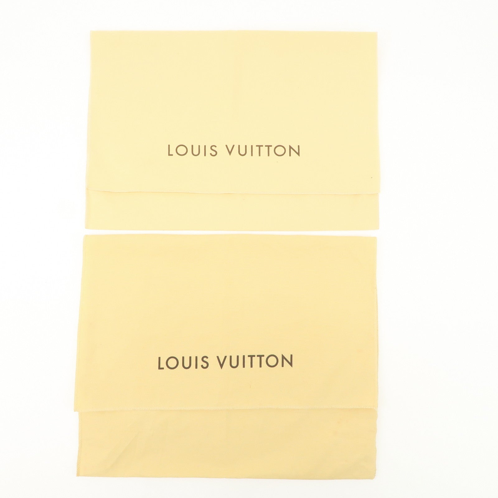 Louis Vuitton Set Of 10 Dust Bag Storage Bag Flap Style Beige