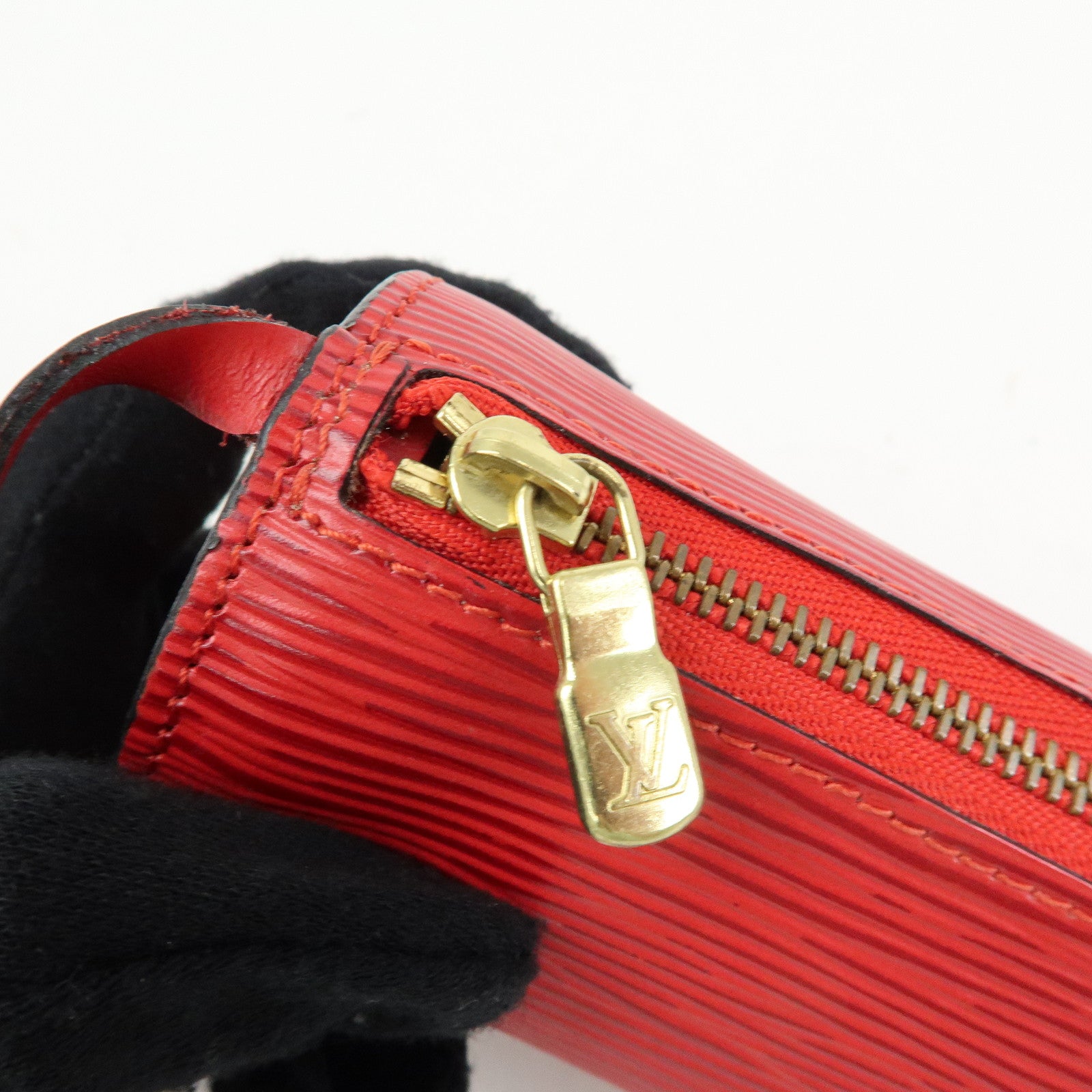 Louis Vuitton Epi Set of 2 Leather Soufflot Pouch Red Blue