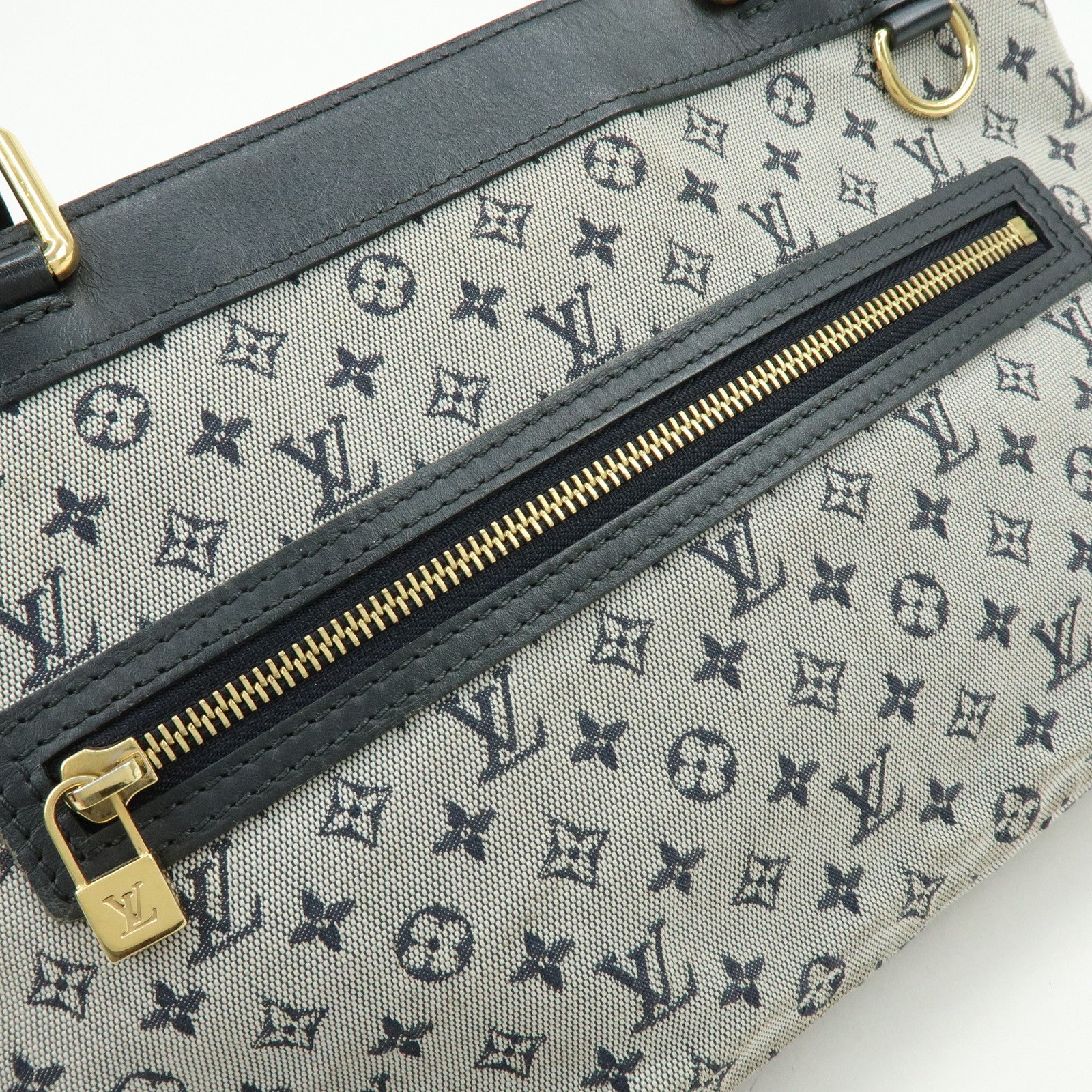 Louis Vuitton Monogram Mini Lucille PM Hand Bag Blue M92676