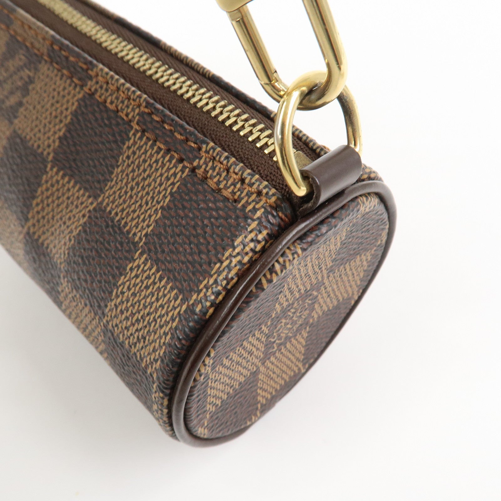 Louis Vuitton Damier Ebene Mini Pouch for Papillon Bag Brown