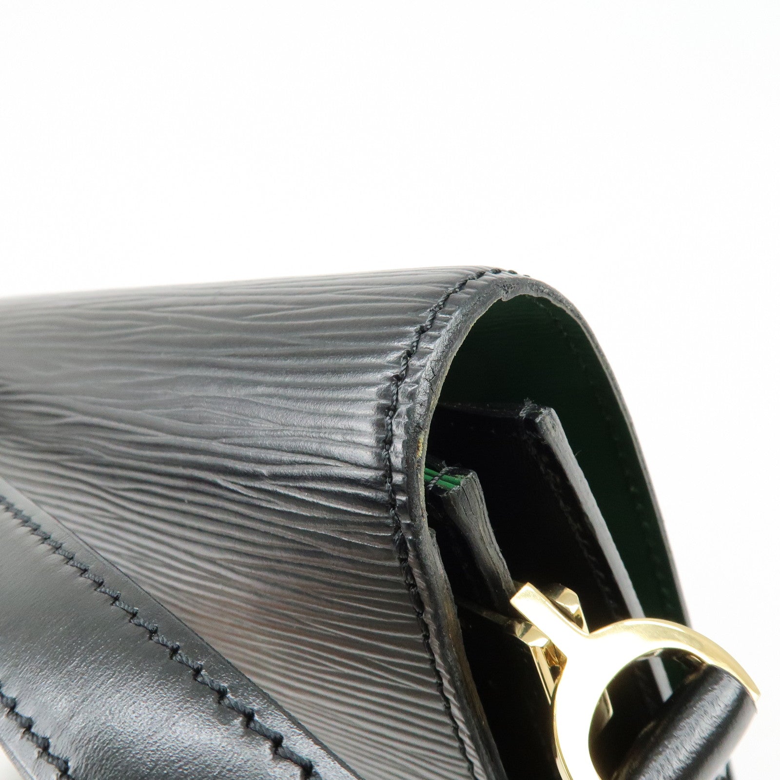 Louis Vuitton Epi Free Run Shoulder Bag Noir Borneo Green M52414