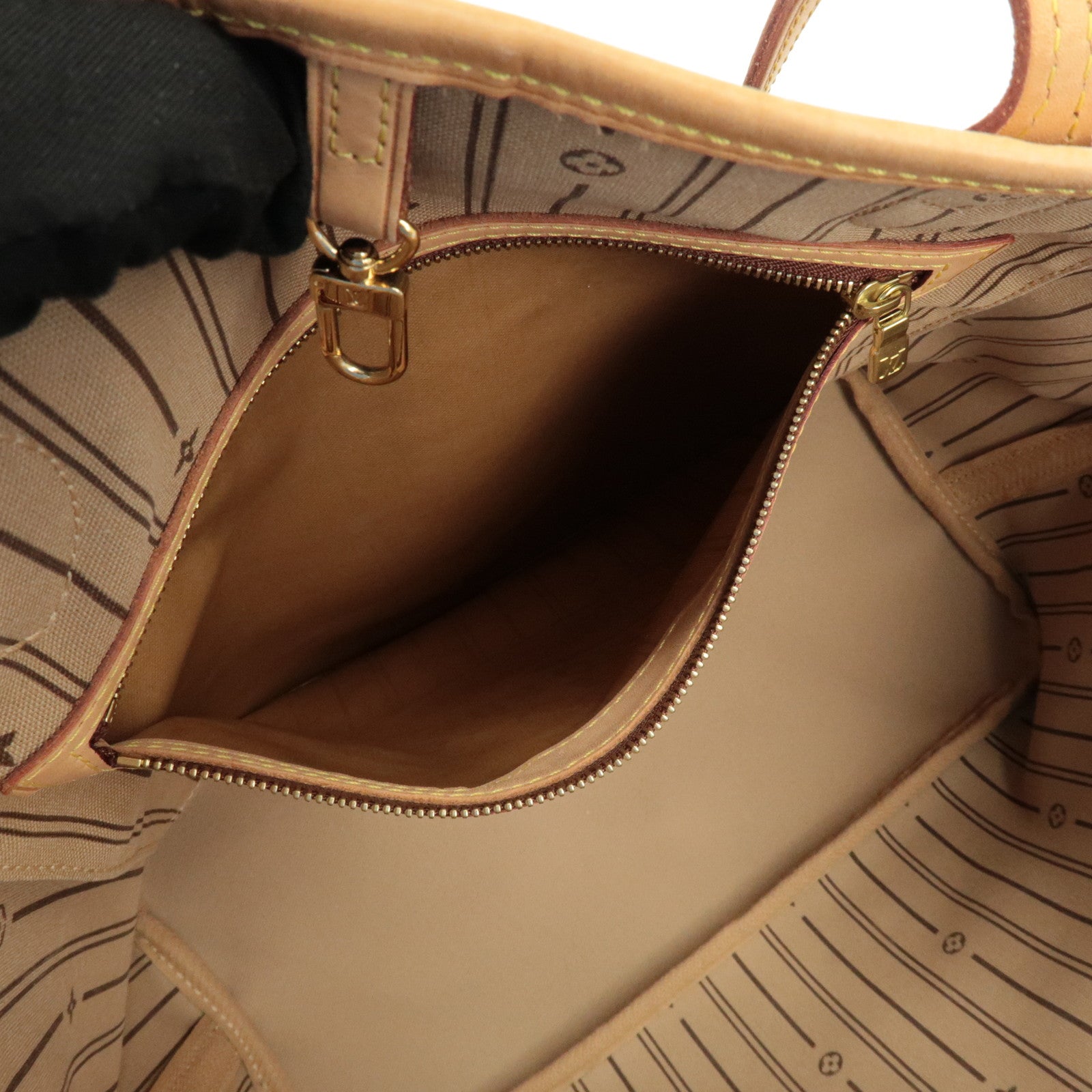 Louis Vuitton Monogram Neverfull MM Tote Bag Brown M40156 Used