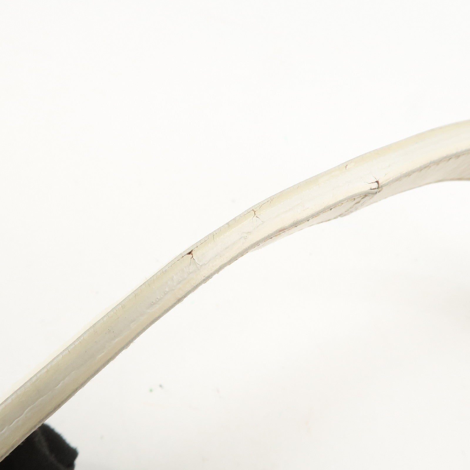 PRADA Logo Canvas Leather Shoulder Bag Hand Bag Beige White BR3429