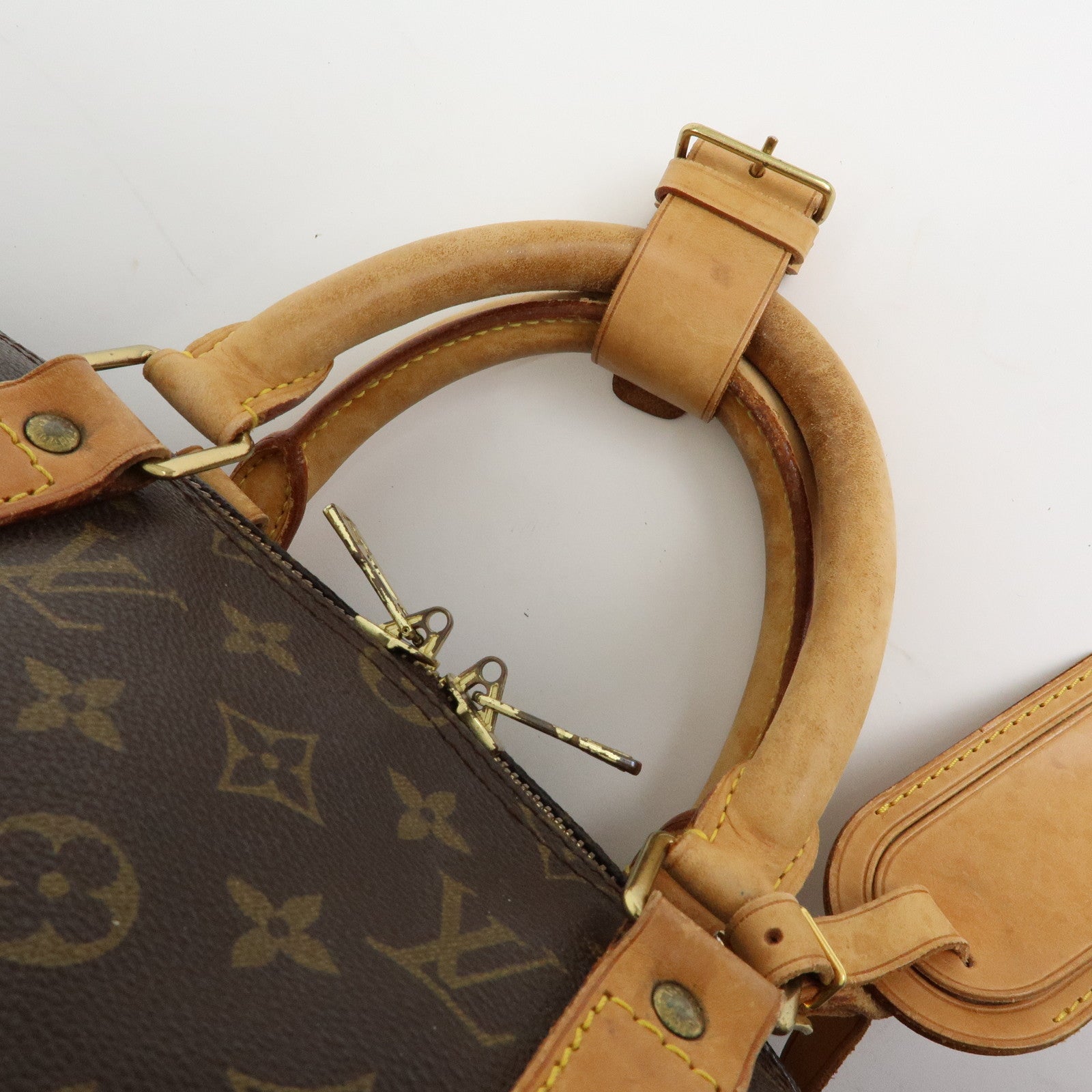 Louis Vuitton Monogram Keep All Bandouliere 50 Boston Bag M41416