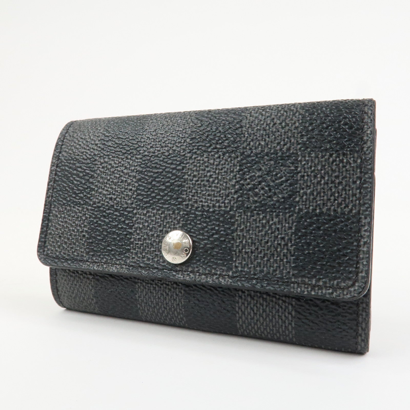 Louis Vuitton Damier Graphite Multicle 6 Key Case Gray Black N62662