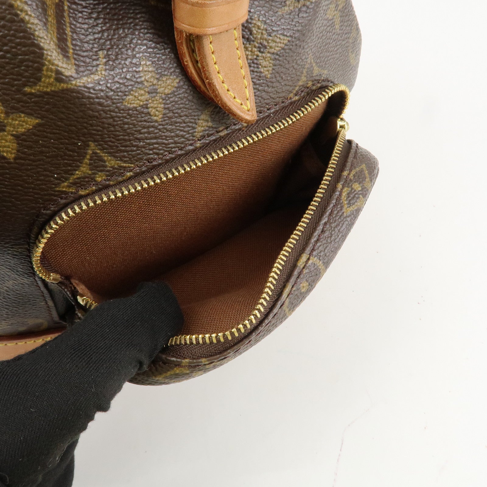 Louis Vuitton Monogram Mini Montsouris Backpack Brown M51137 Used