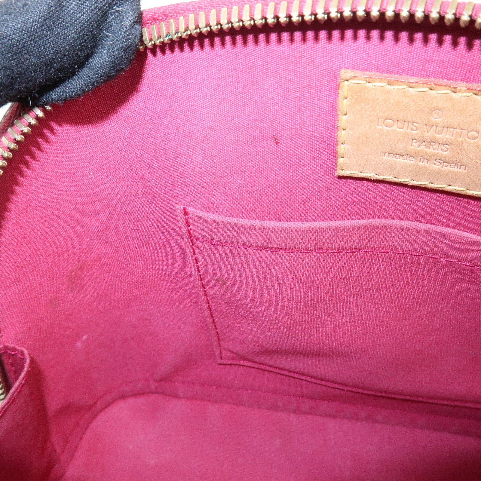 Louis Vuitton Monogram Vernis Alma BB 2Way Bag Rose Indien M91771 Used