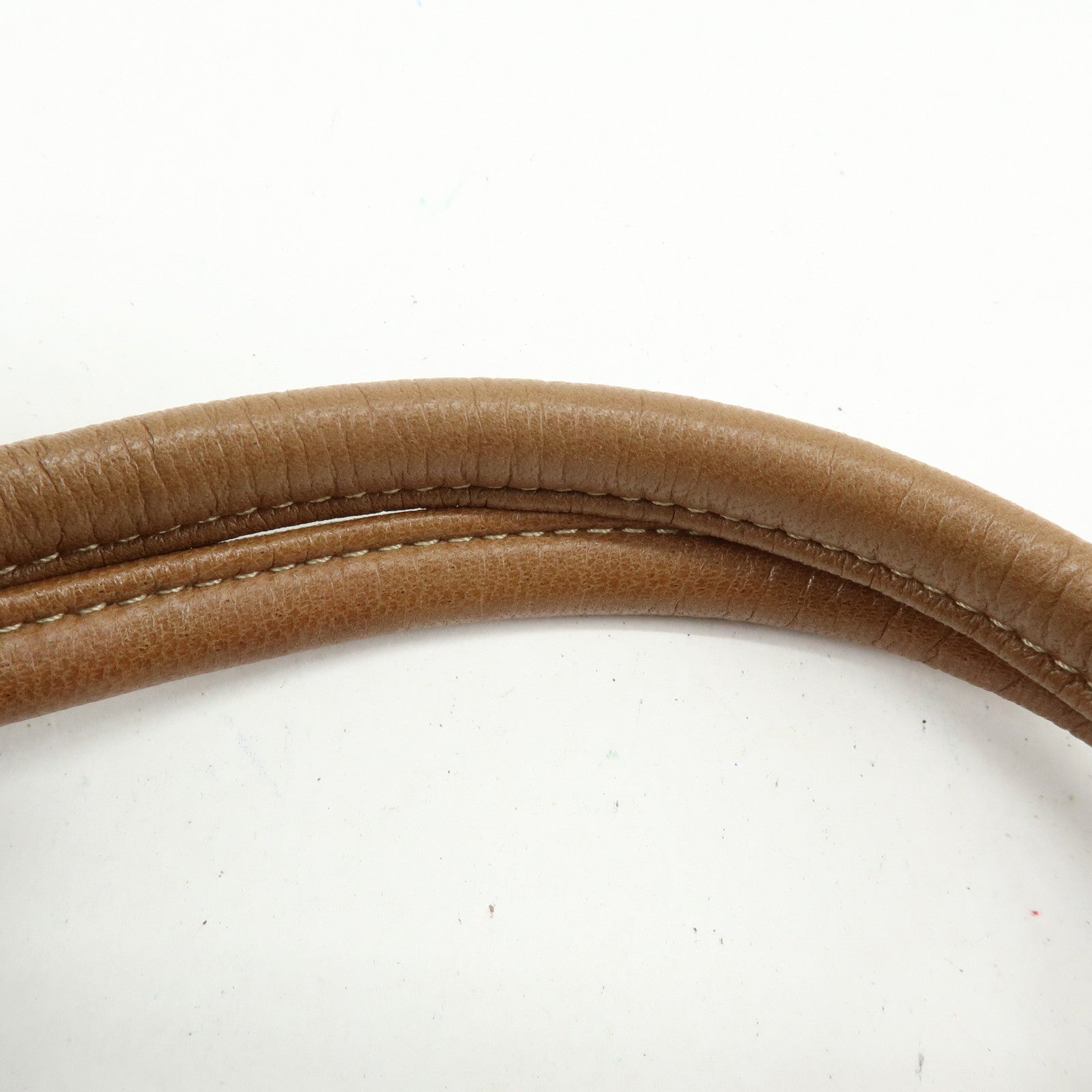 LOEWE Anagram Nappa Leather Hand Bag Mini Boston Bag Brown