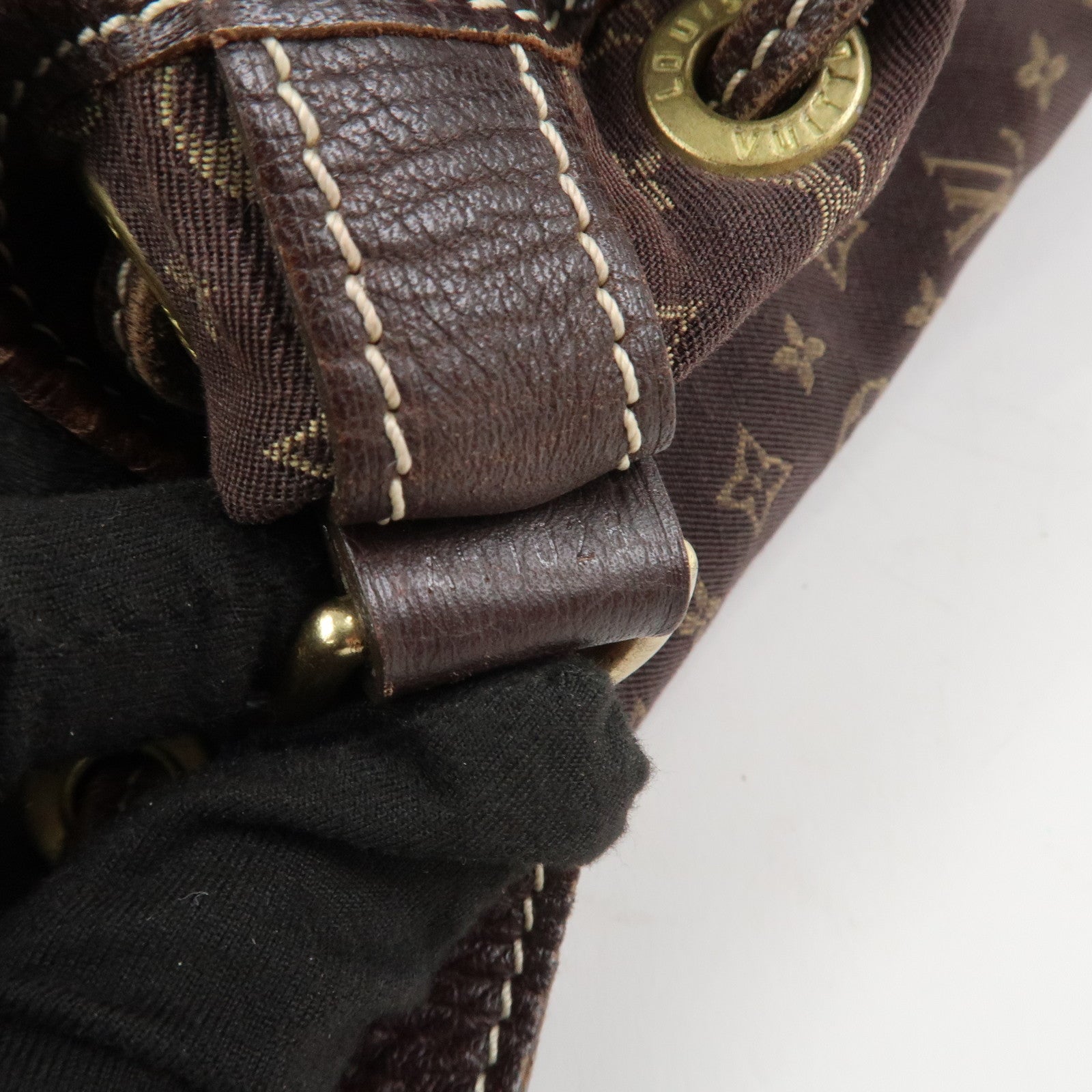 Louis Vuitton Monogram Mini Lin Noe Shoulder Bag Ebene M95229
