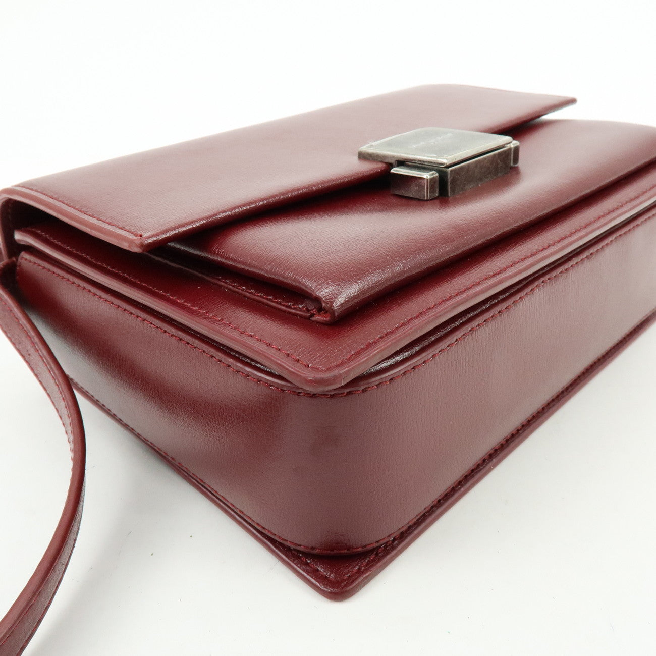 SAINT LAURENT PARIS Bellechasse Leather 2Way Bag Hand Bag 482051