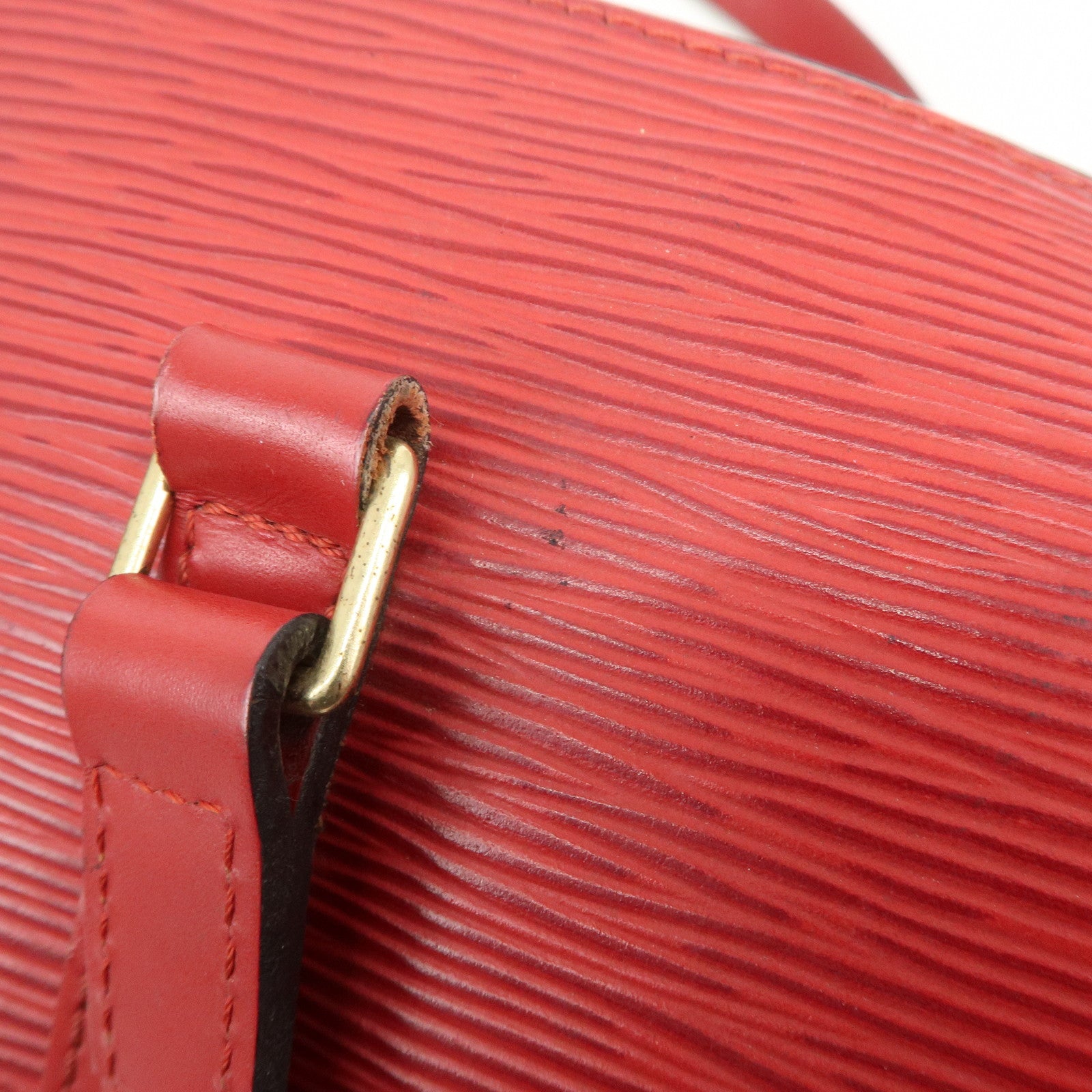 Louis Vuitton Epi Soufflot Hand Bag Castillian Red M52227