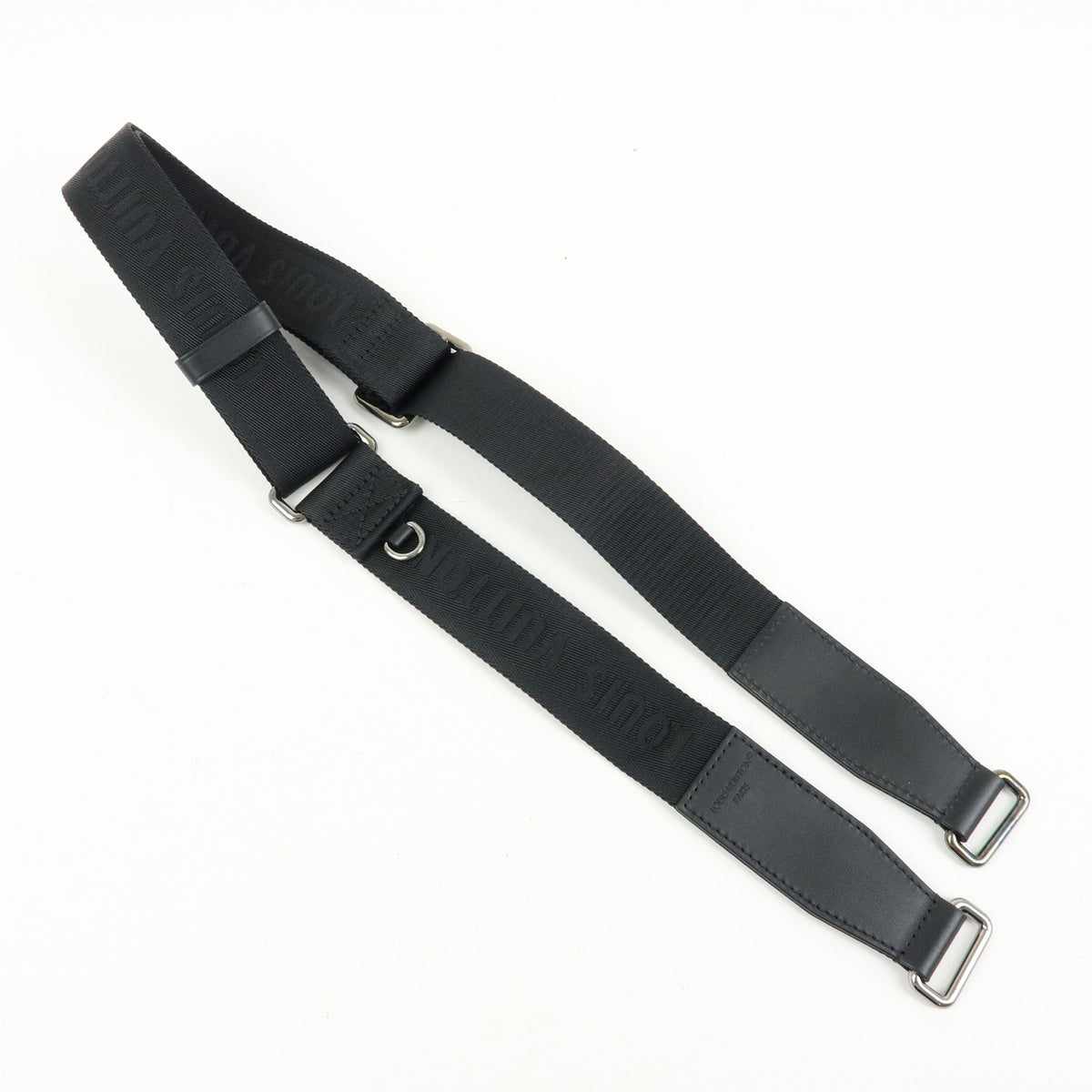 Louis Vuitton Canvas Leather Adjustable Shoulder Strap Black
