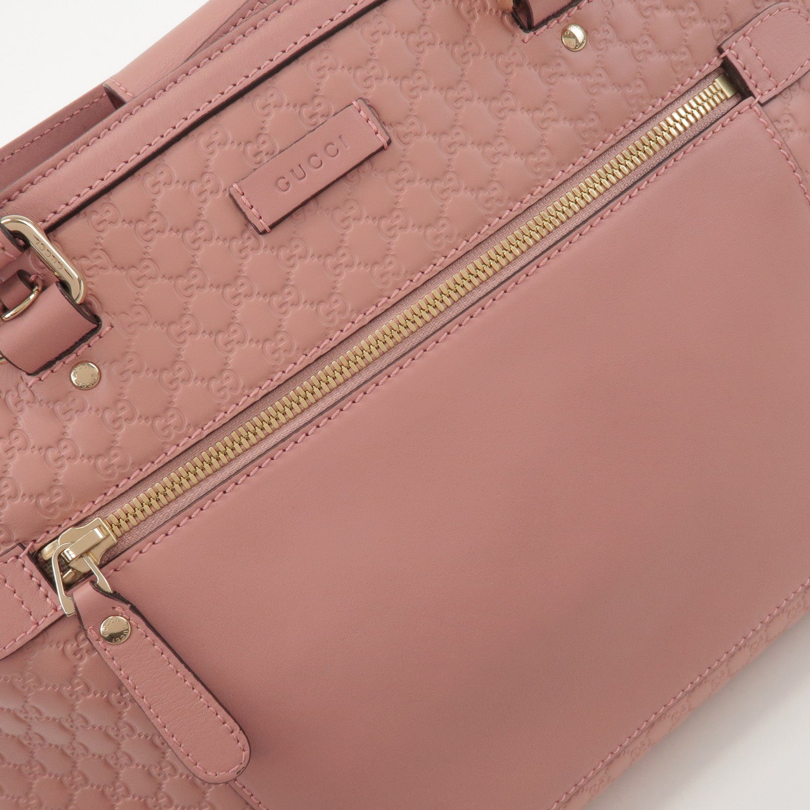 GUCCI Guccissima Leather 2Way Hand Bag Shoulder Bag Pink 510291