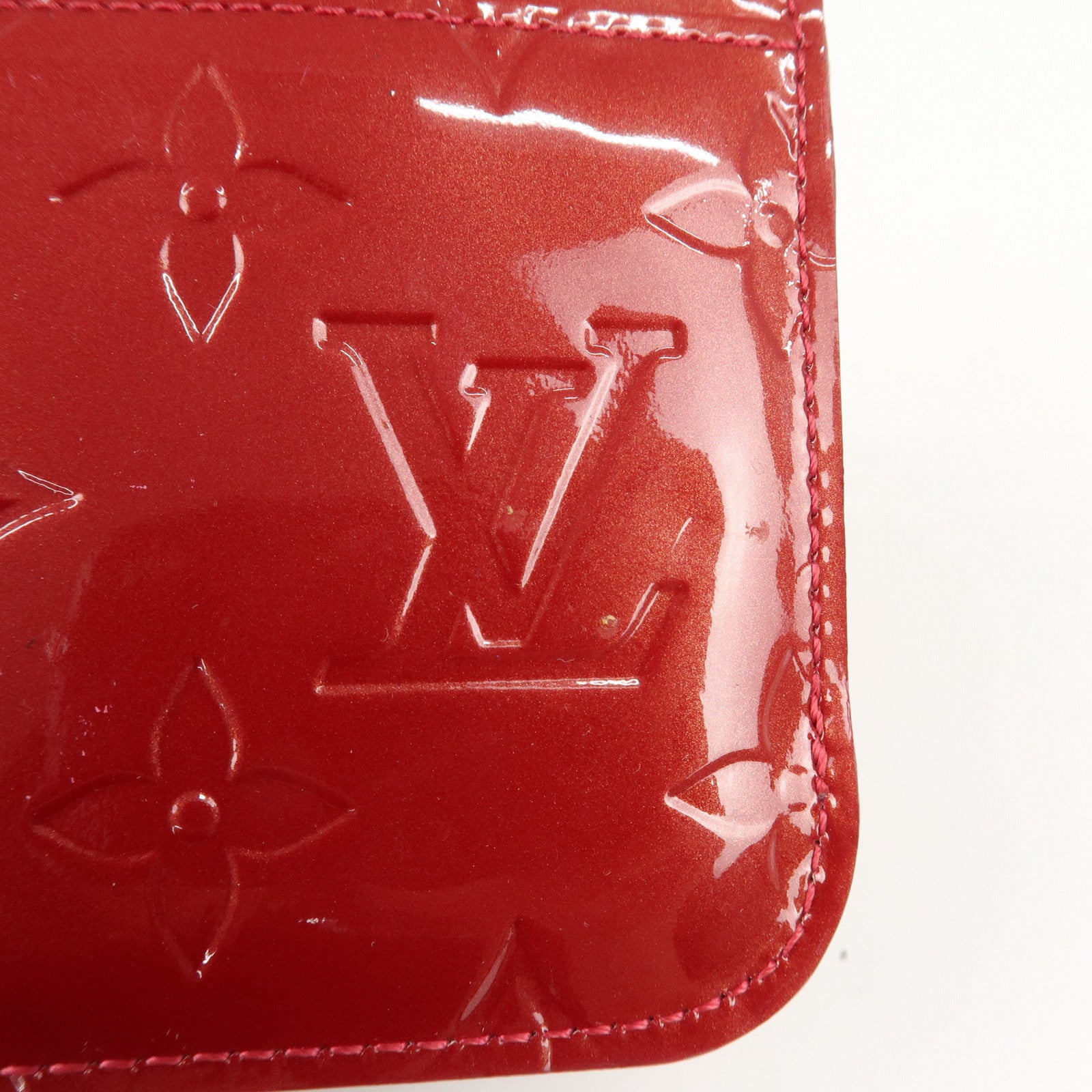 Louis Vuitton Monogram Vernis Pochette Cles NM Cerise M90214