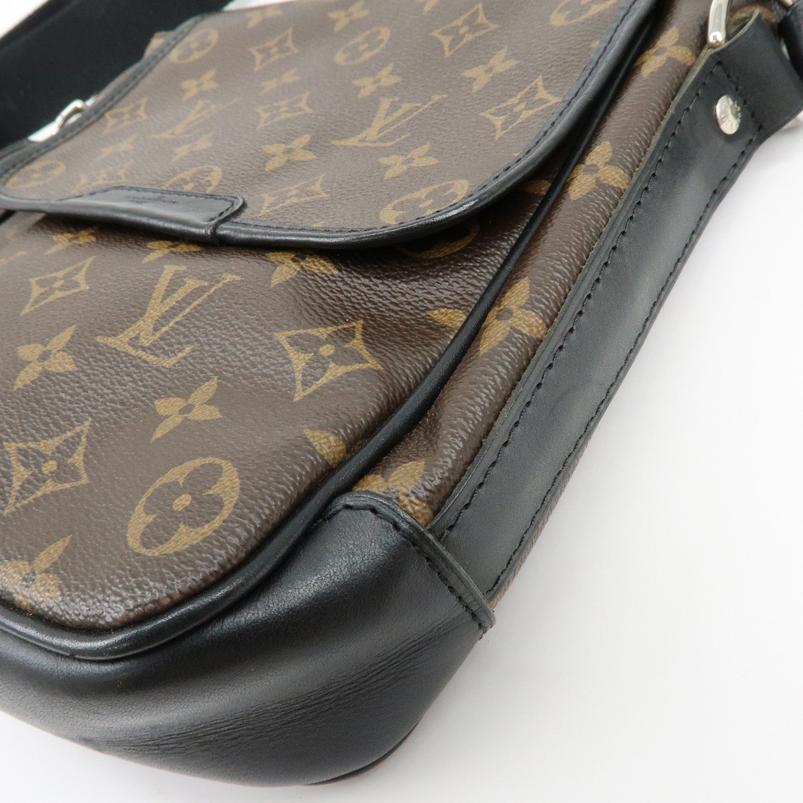 Louis Vuitton Monogram Macassar Bass PM Shoulder Bag Brown M56717